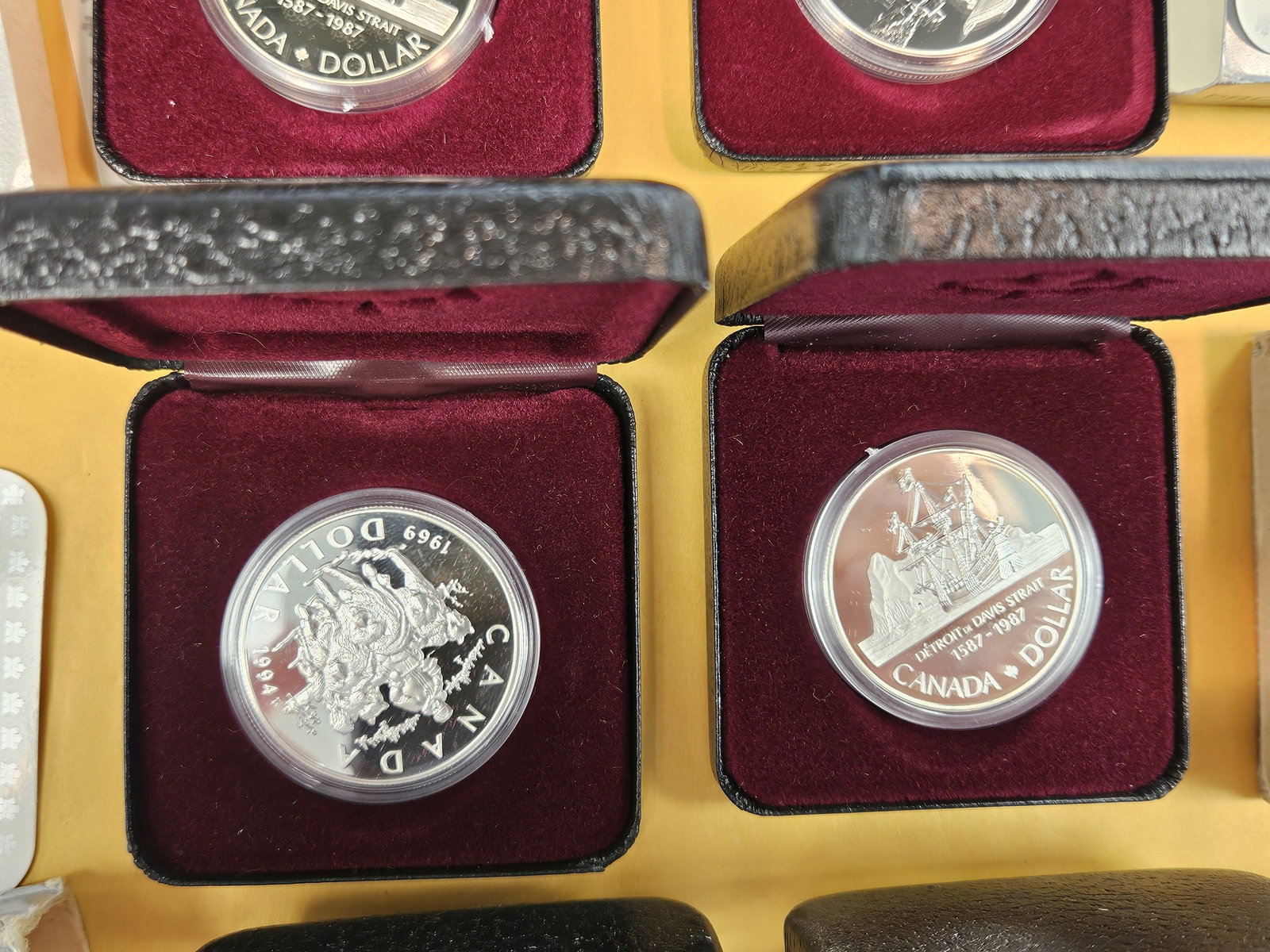 Six mixed Canadian Silver Dollars - 3