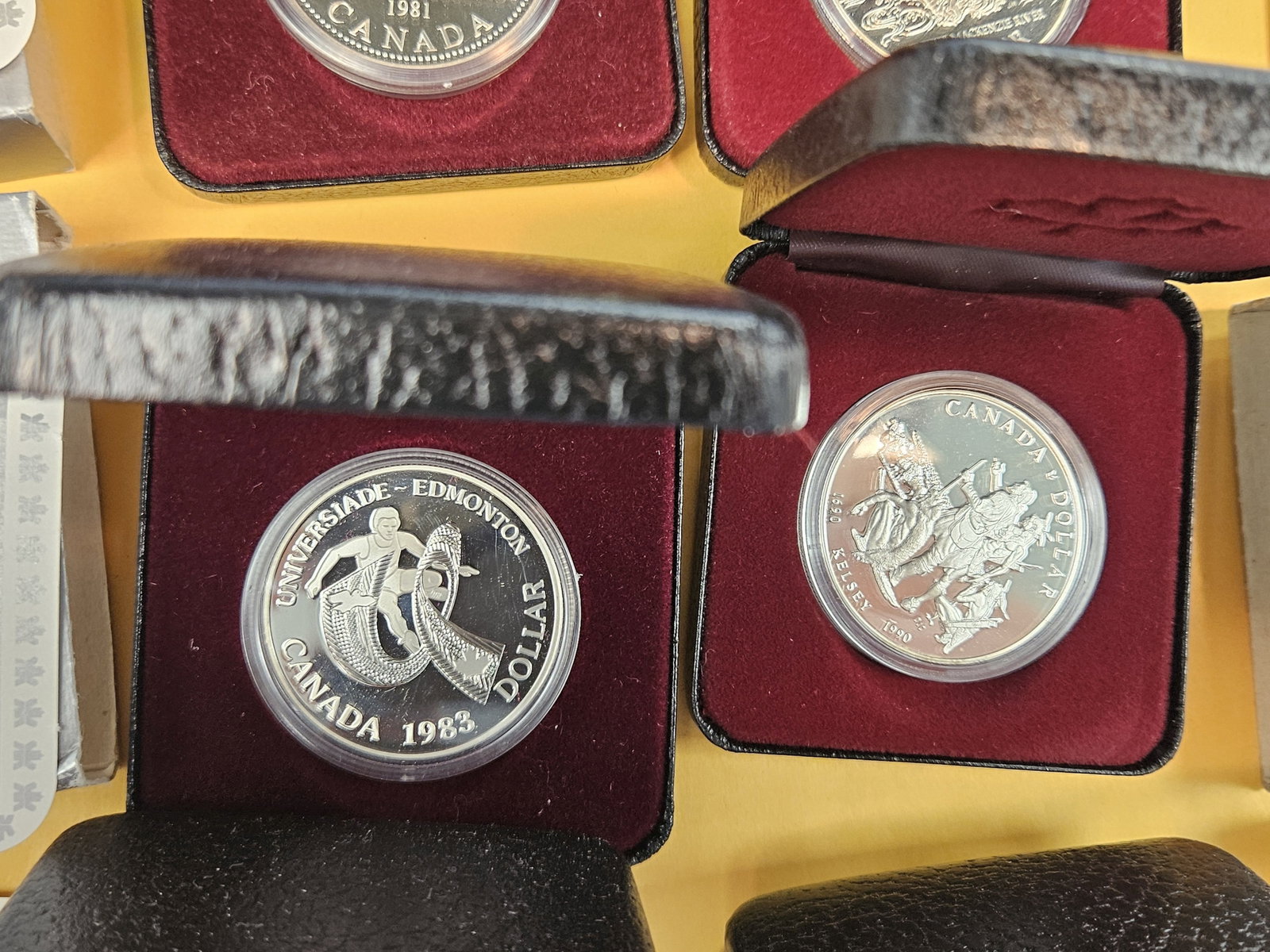Six mixed Canadian Silver Dollars - 3