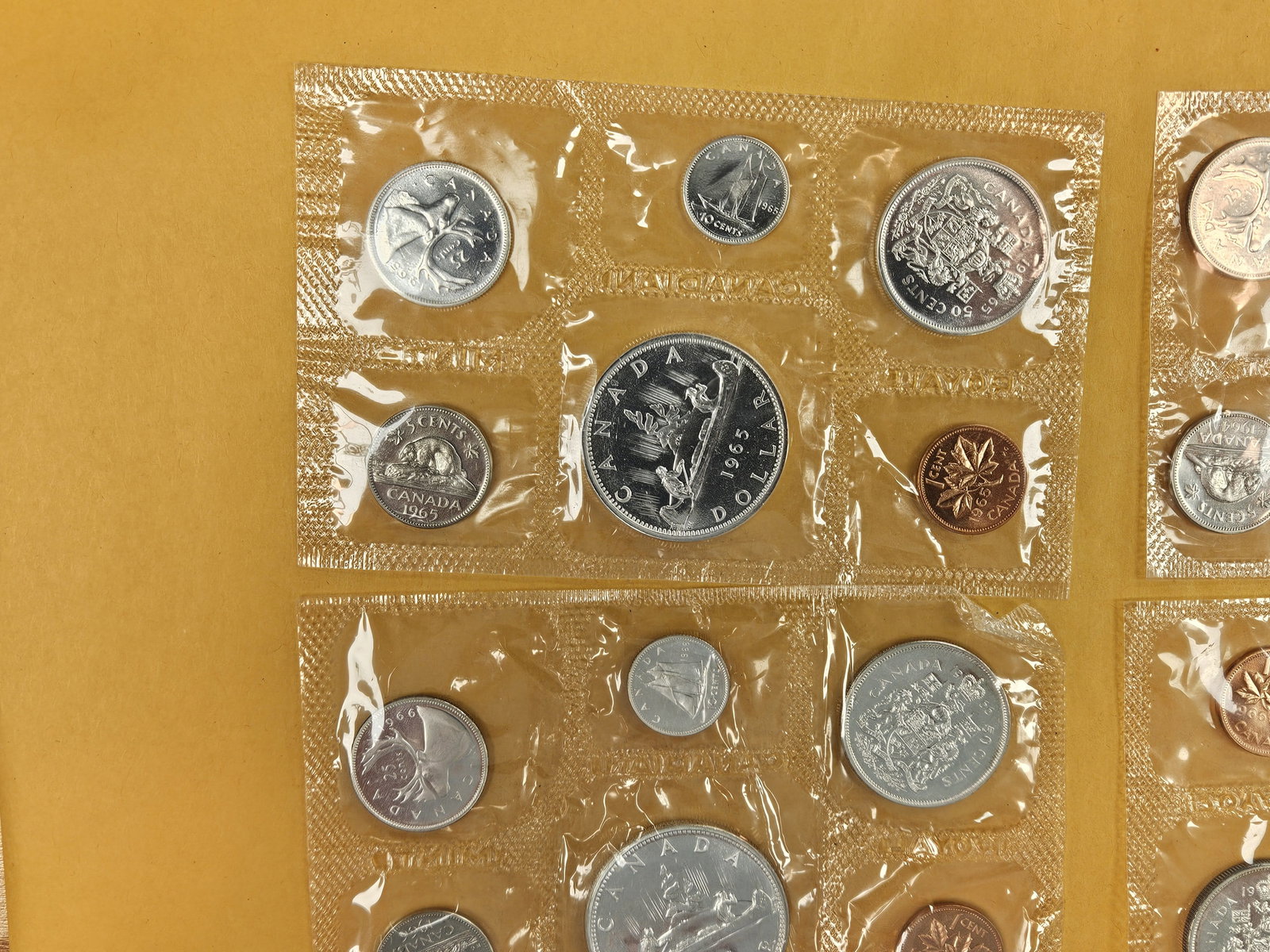 Five GEM Silver prooflike Canadian Coin Sets - 2