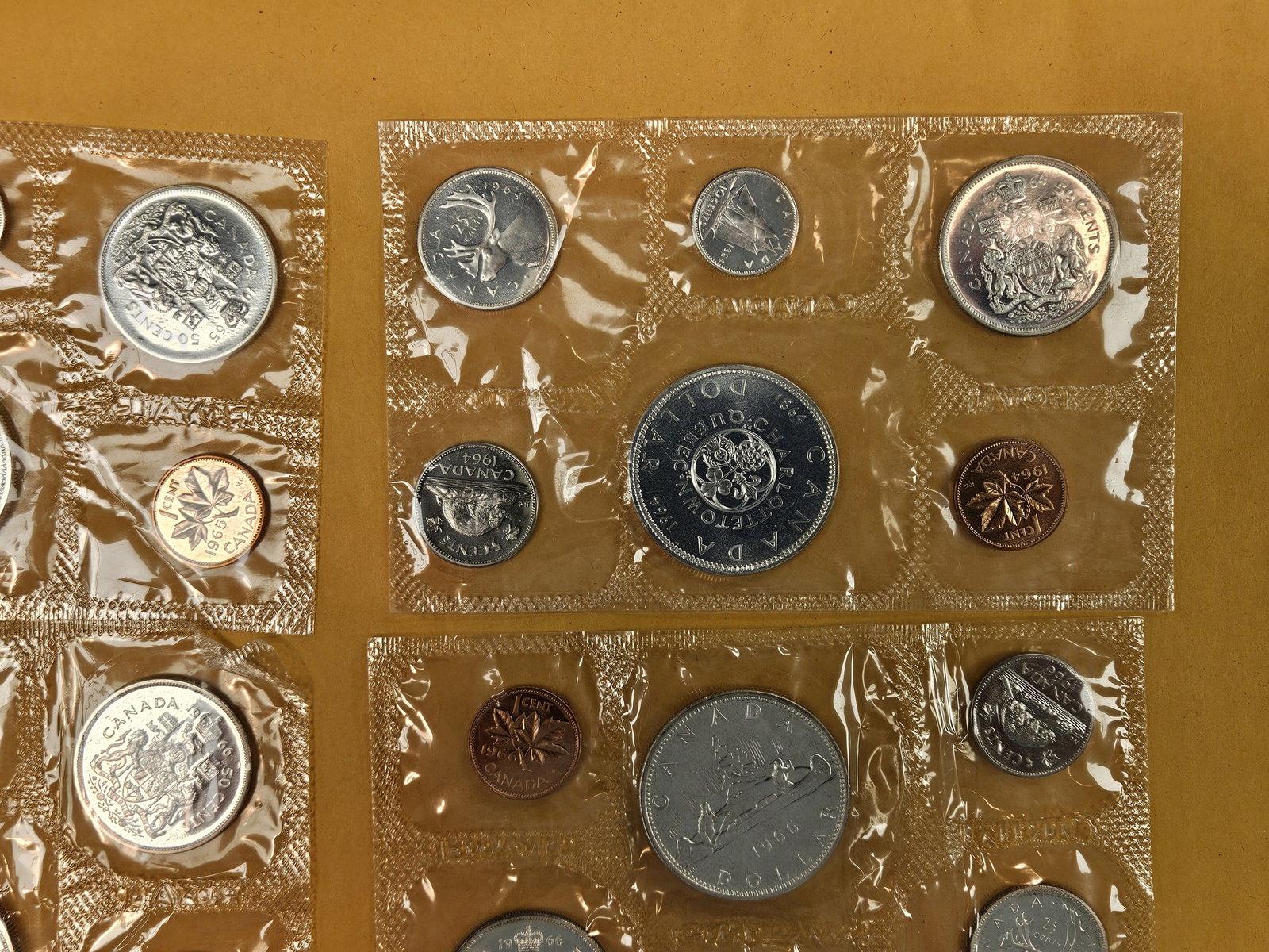 Five GEM Silver prooflike Canadian Coin Sets - 4
