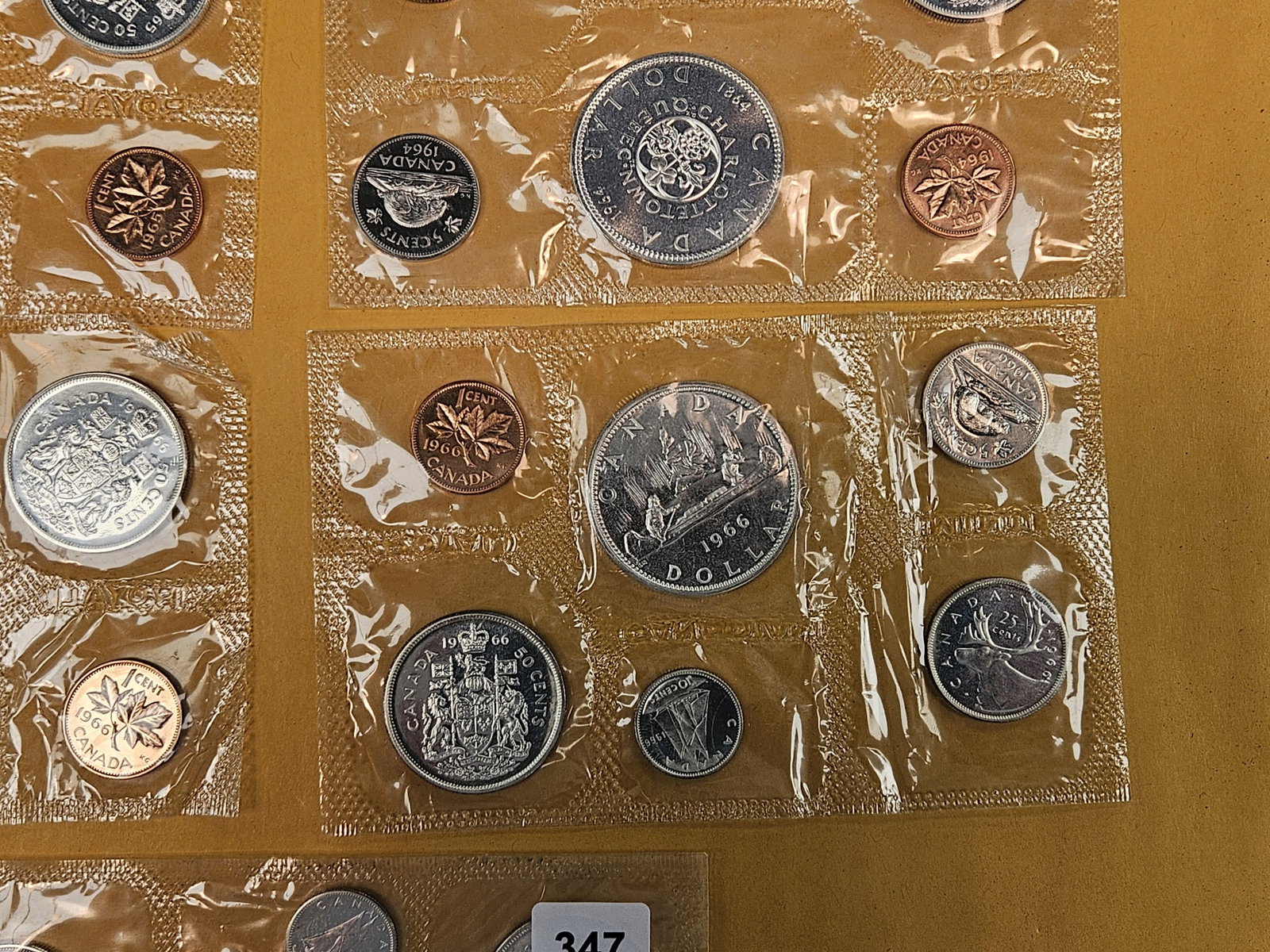 Five GEM Silver prooflike Canadian Coin Sets - 5