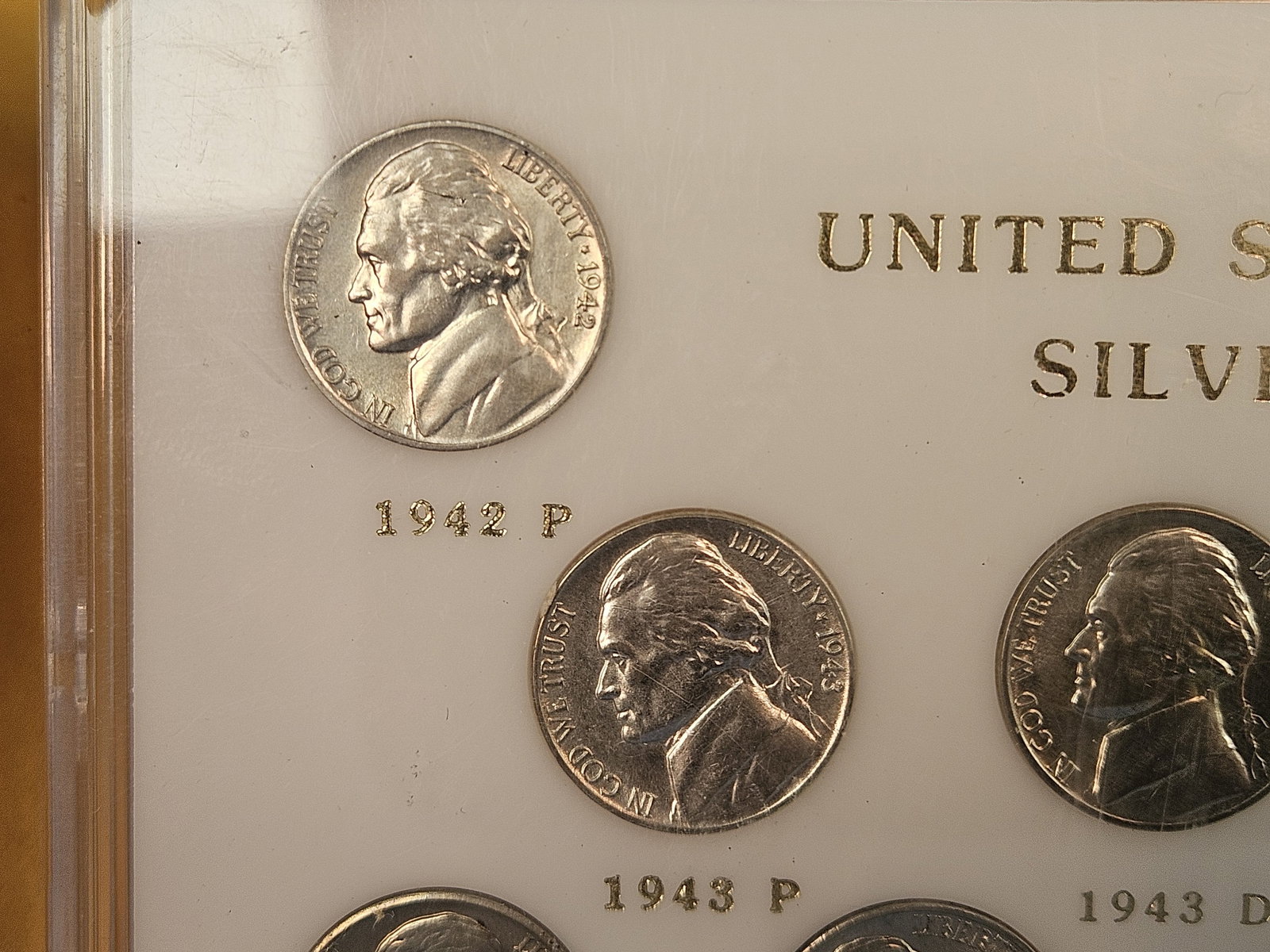 Set of Brilliant Uncirculated Silver Wartime Jefferson Nickels - 2
