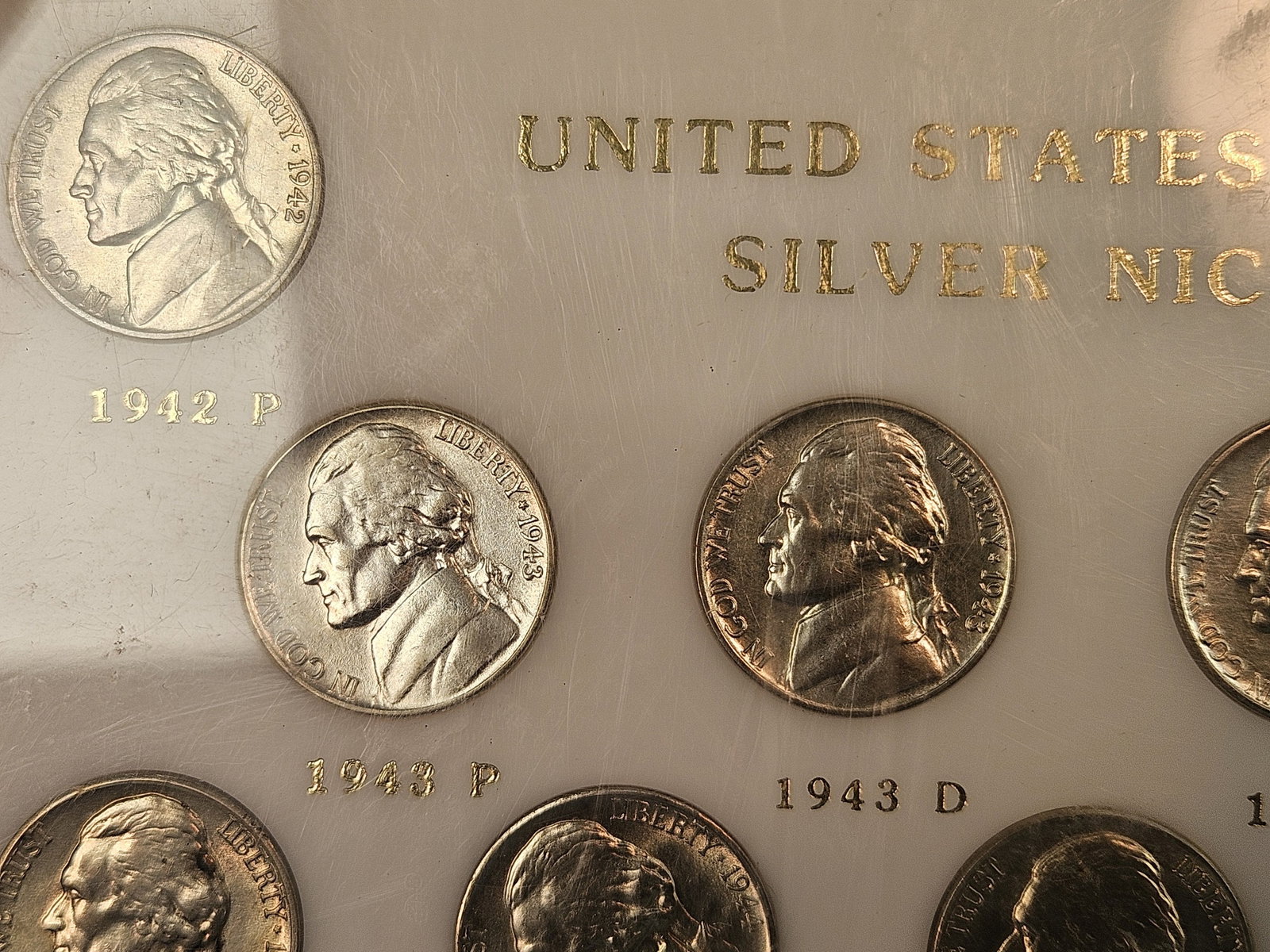 Set of Brilliant Uncirculated Silver Wartime Jefferson Nickels - 3