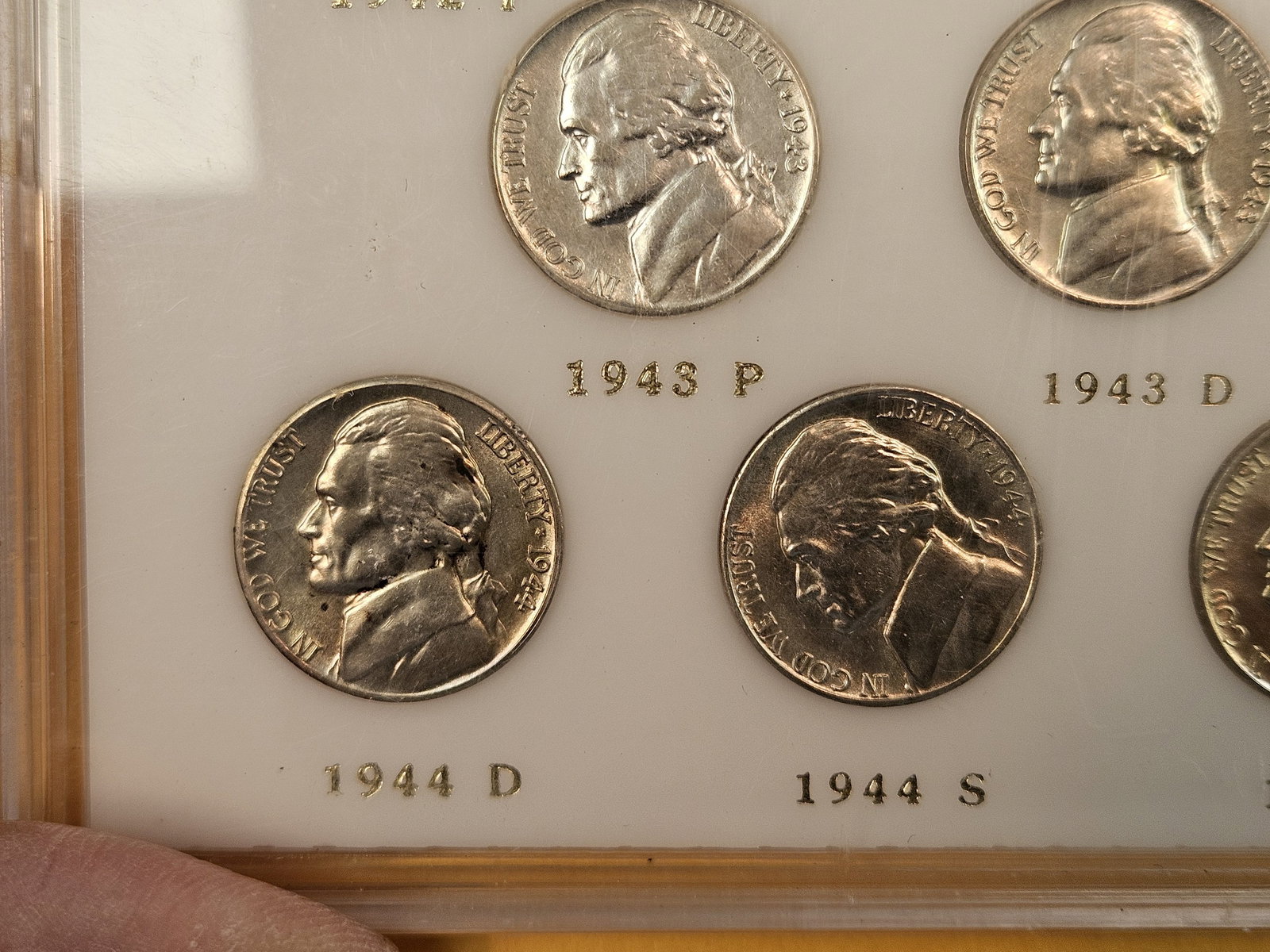 Set of Brilliant Uncirculated Silver Wartime Jefferson Nickels - 7