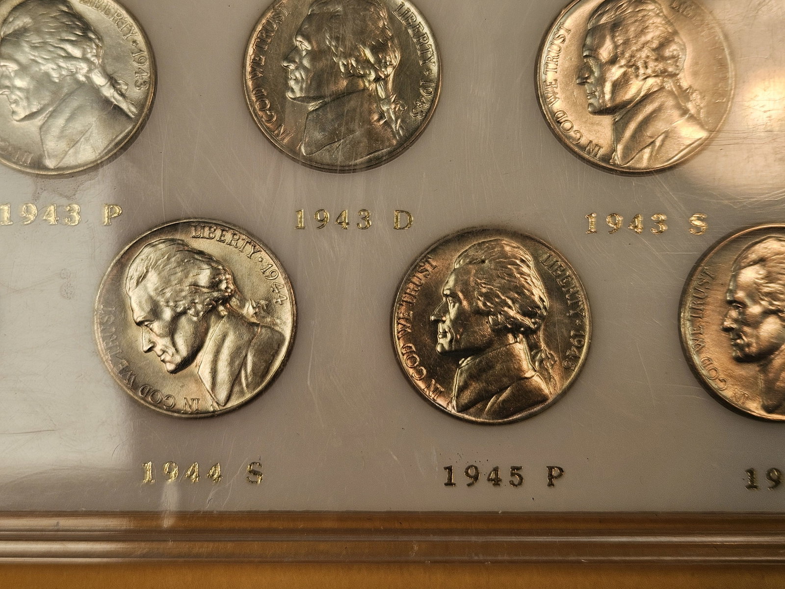 Set of Brilliant Uncirculated Silver Wartime Jefferson Nickels - 8