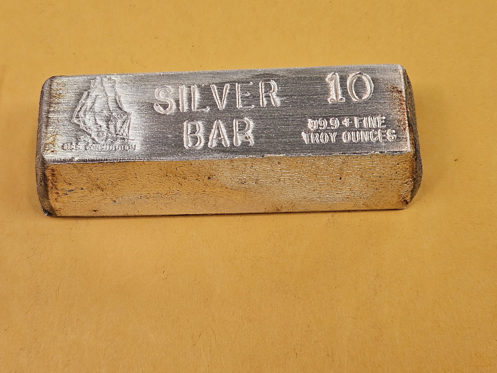 TEN Troy ounce .999 fine silver bar - 2