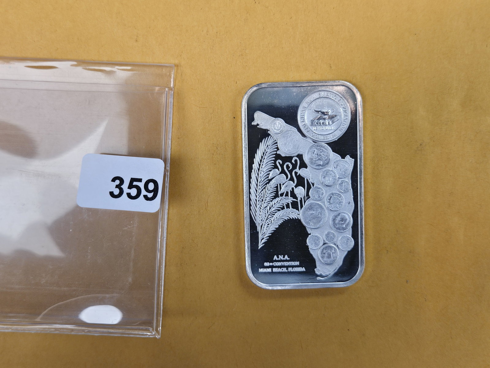 One Troy ounce .999 fine silver Proof art bar (1 of 3)