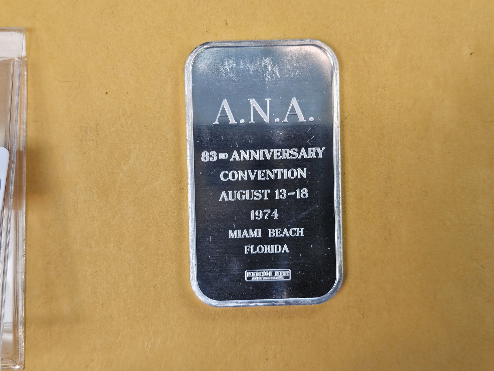 One Troy ounce .999 fine silver Proof art bar - 3