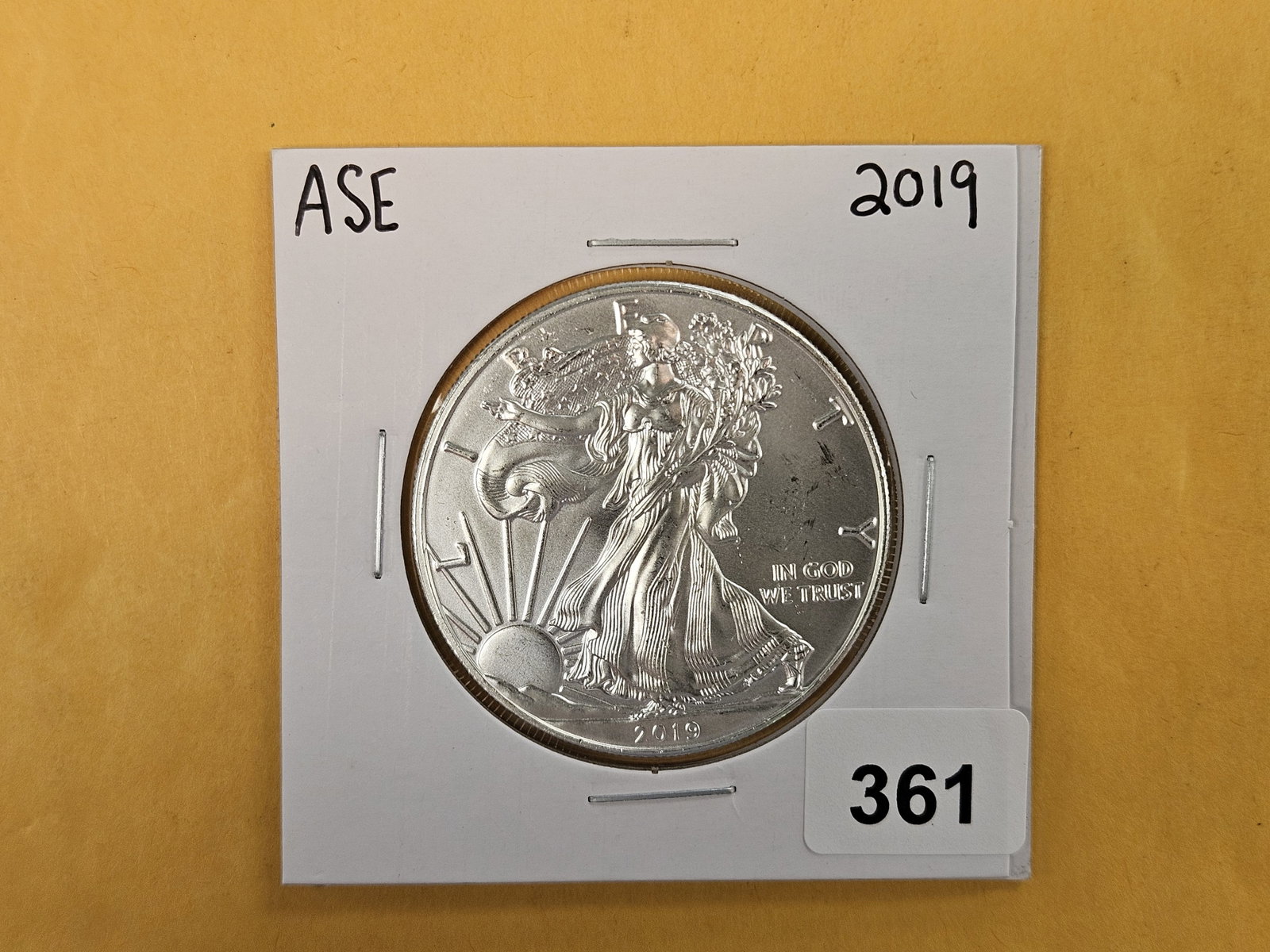 And last, but not least, a GEM BU 2019 ASE: Thanks all for another great auction! Have a lovely night, blessed week and we'll see ya'll again next time
