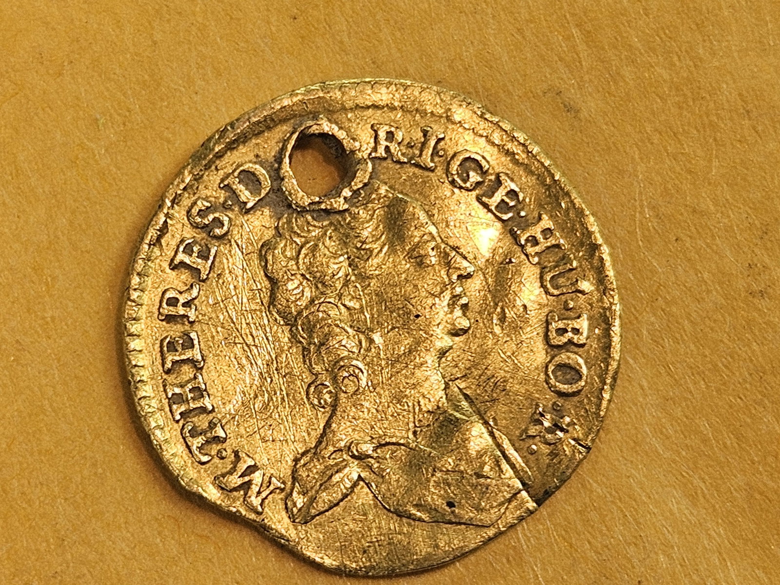 GOLD! 1748 Austria Gold 1/2 Ducat - 3