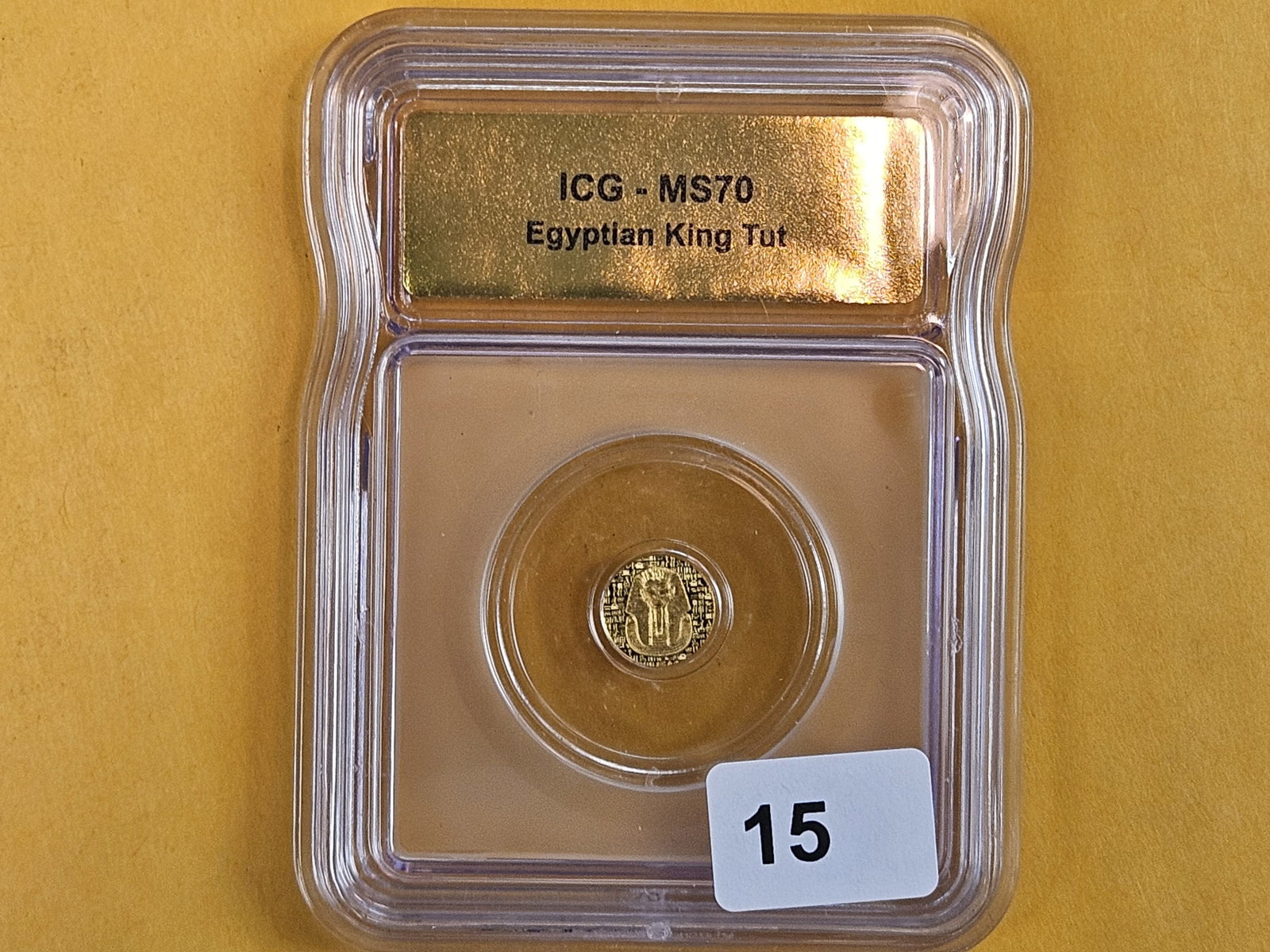 PERFECT! GOLD ICG Egytpian King Tut No Date in Mint State 70 - 2