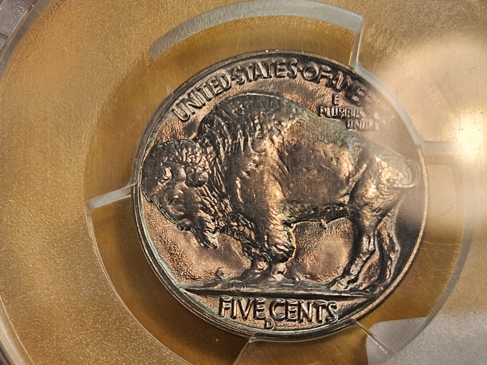 VARIETY! GEM! PCGS 1938-D/S Buffalo Nickel in Mint State 66 - 7