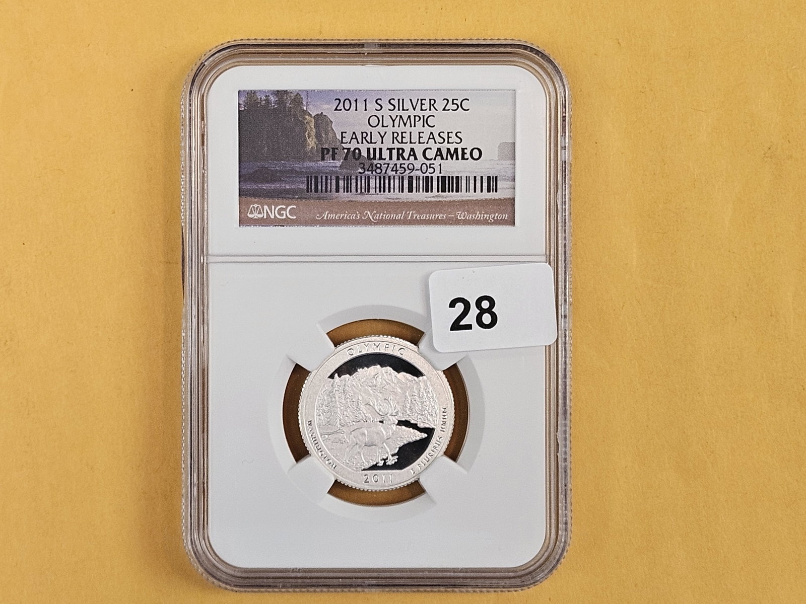 PERFECT! NGC 2011-S SILVER Washington Quarter in Proof 70 Ultra Cameo - 2