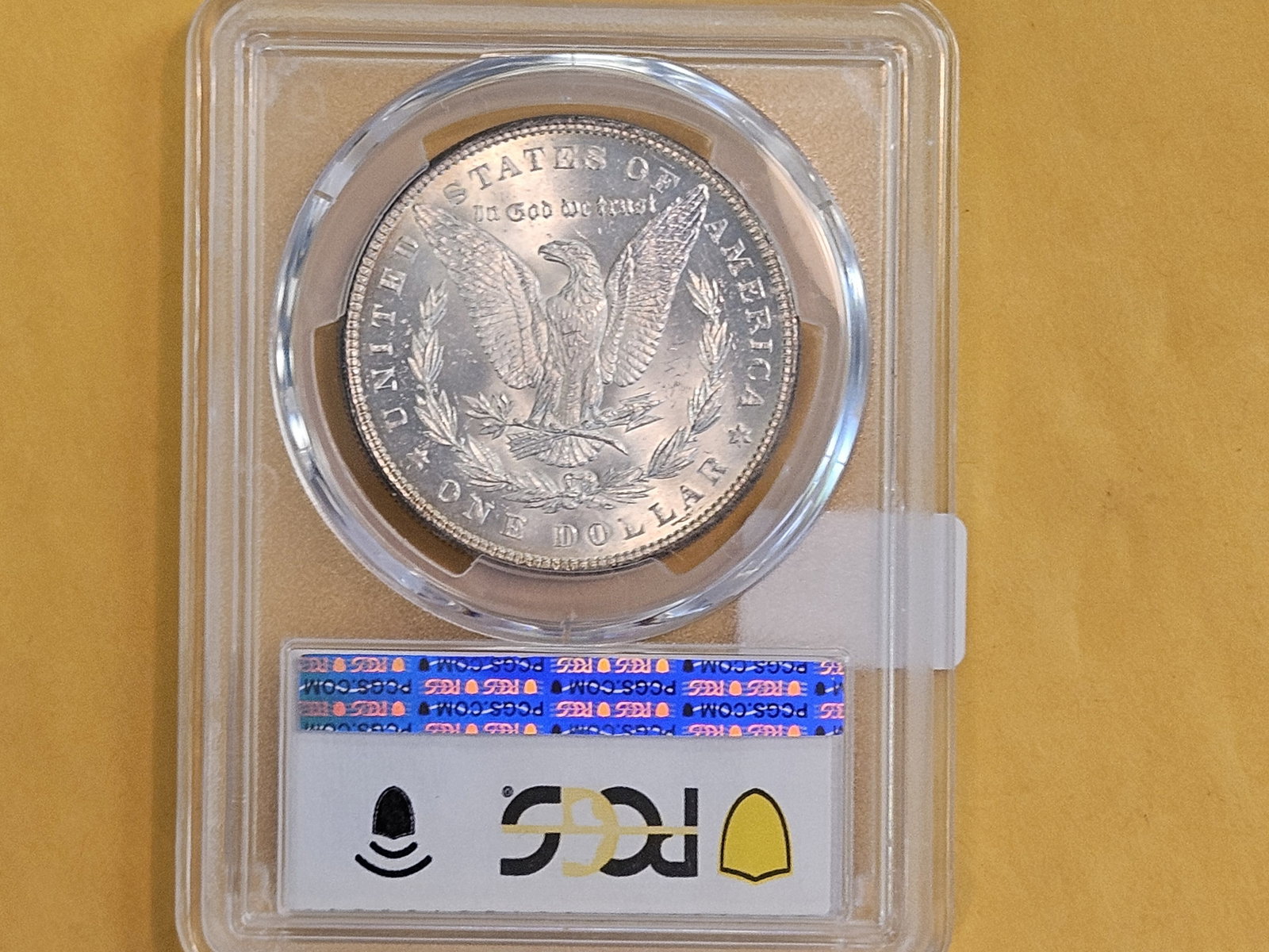 PCGS 1885 Morgan Dollar in Mint State 63 - 3