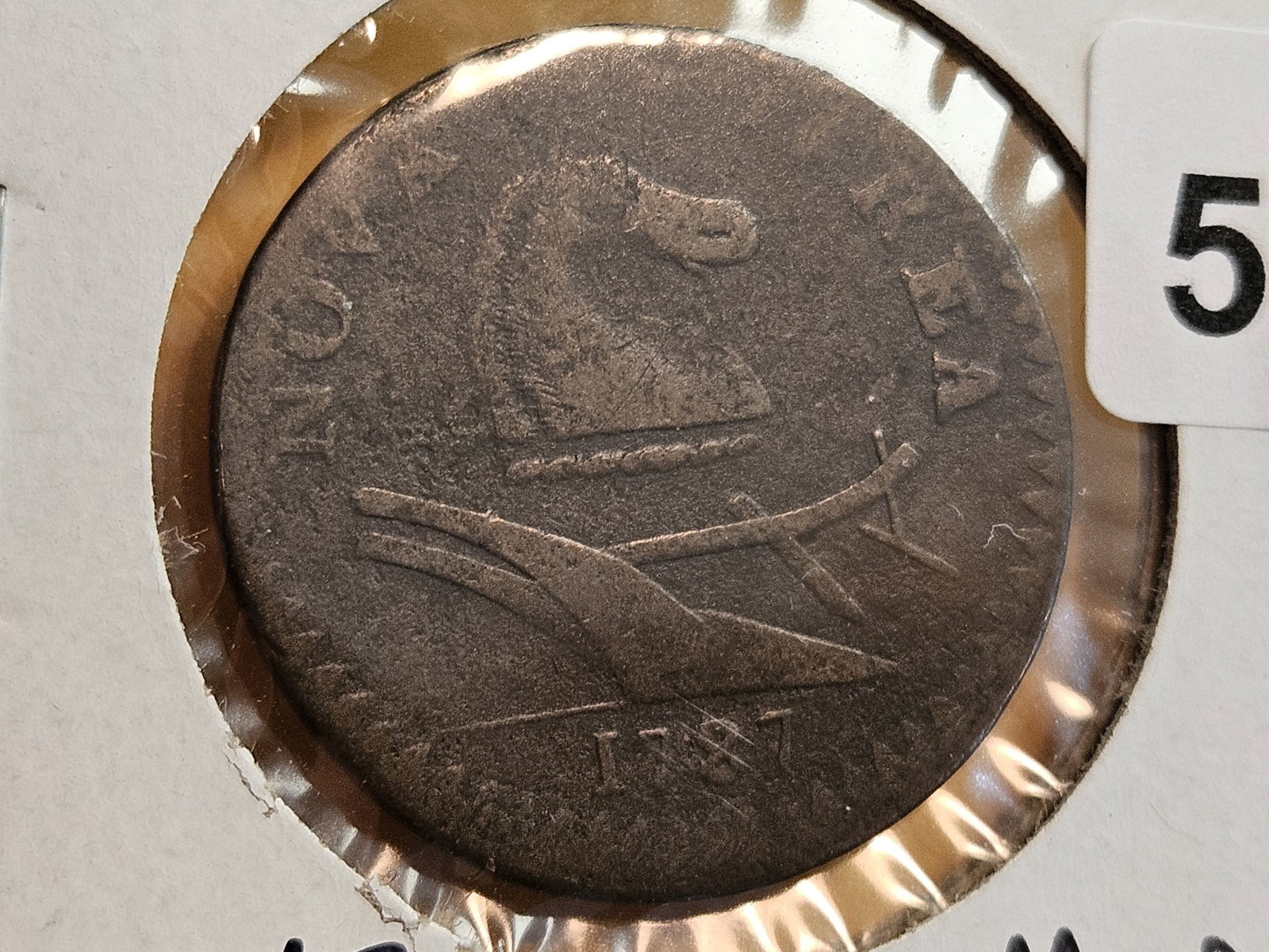 * COLONIAL * 1787 New Jersey Copper in Very Good Plus! - 3