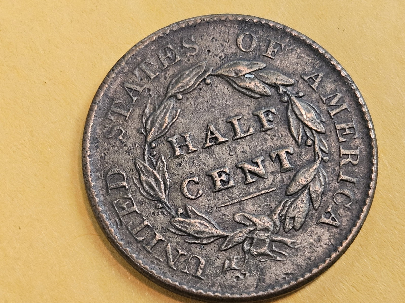1825 Classic Head Half Cent in extra Fine plus - 5