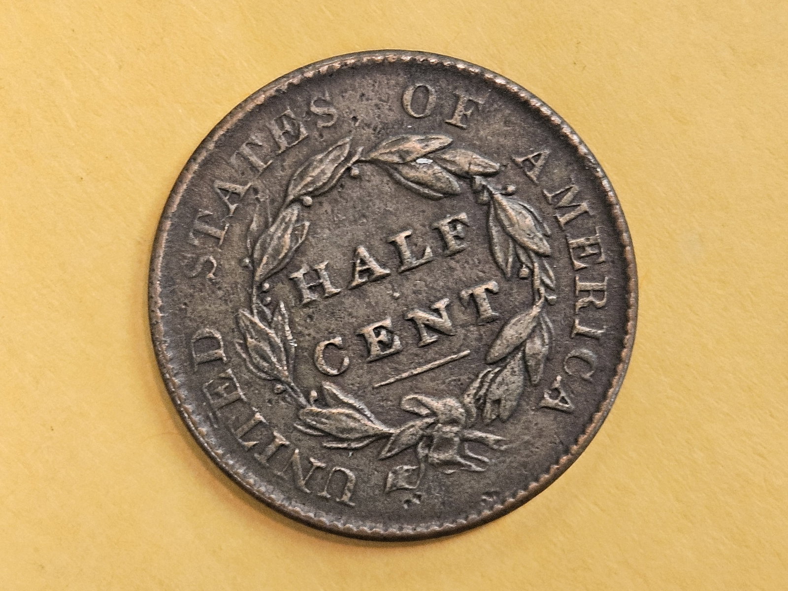 1825 Classic Head Half Cent in extra Fine plus - 6