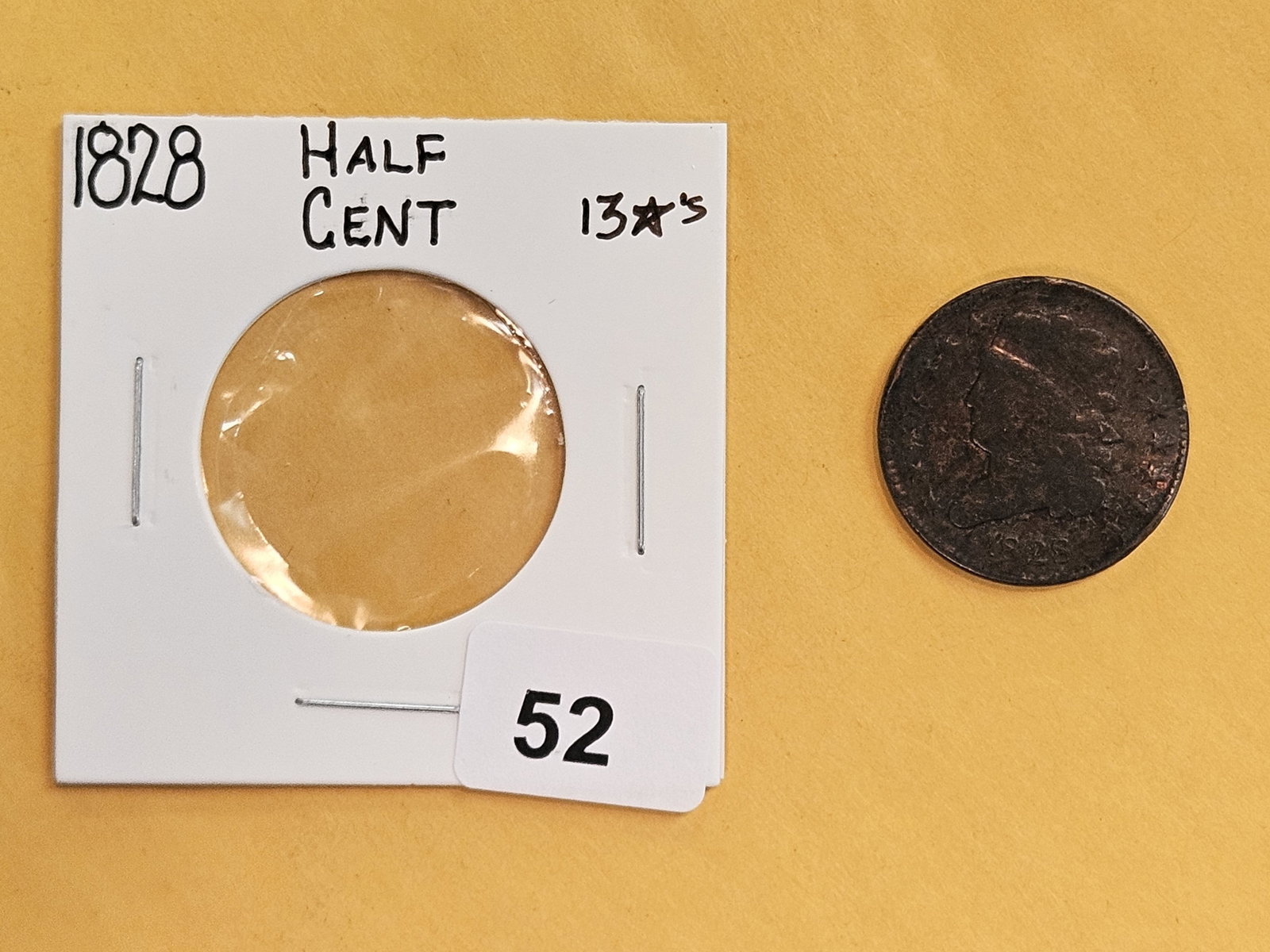 1828 Classic Head Half-Cent in Very Good - details - 2
