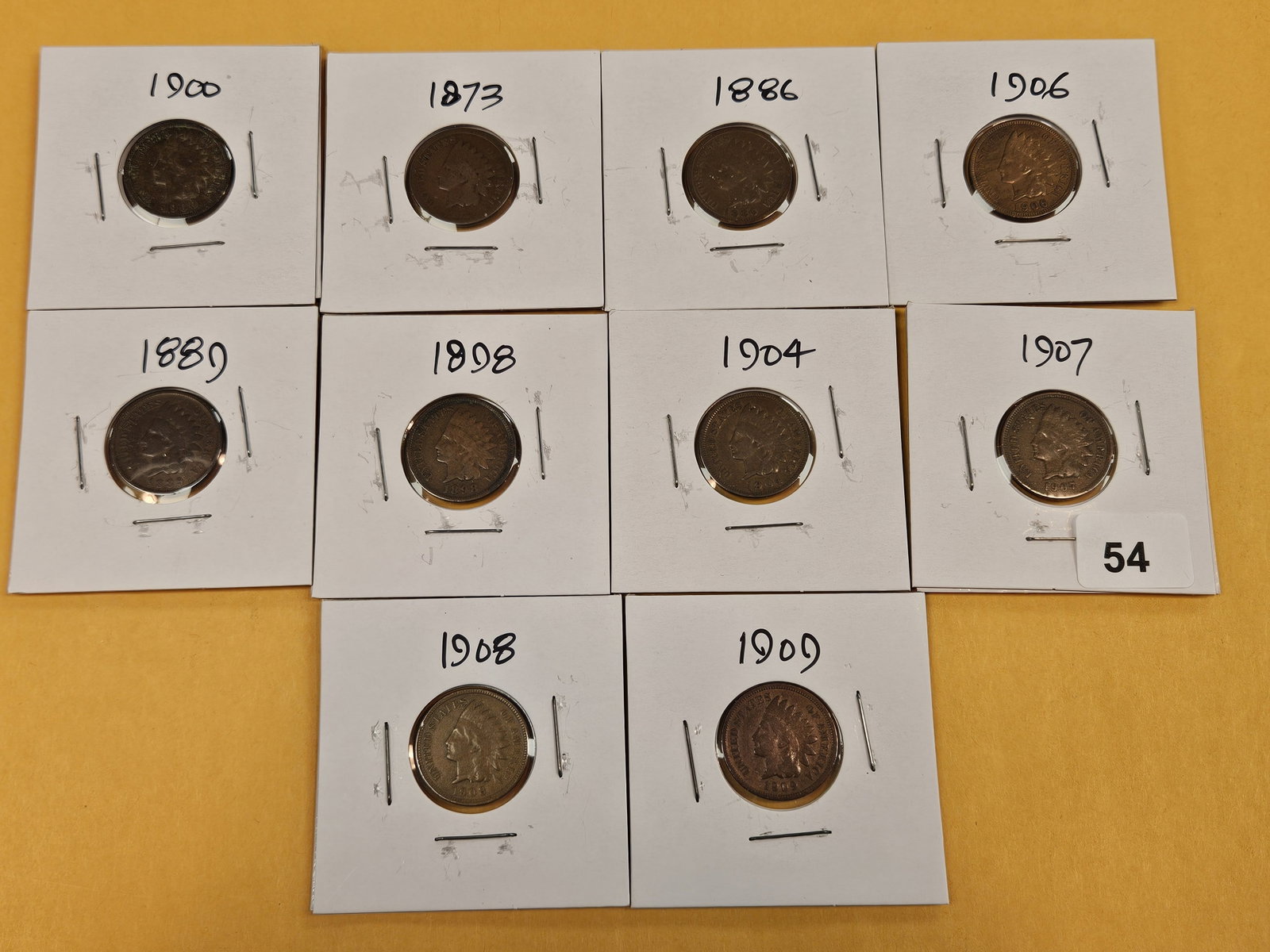 Ten more mixed Indian Cents - 2