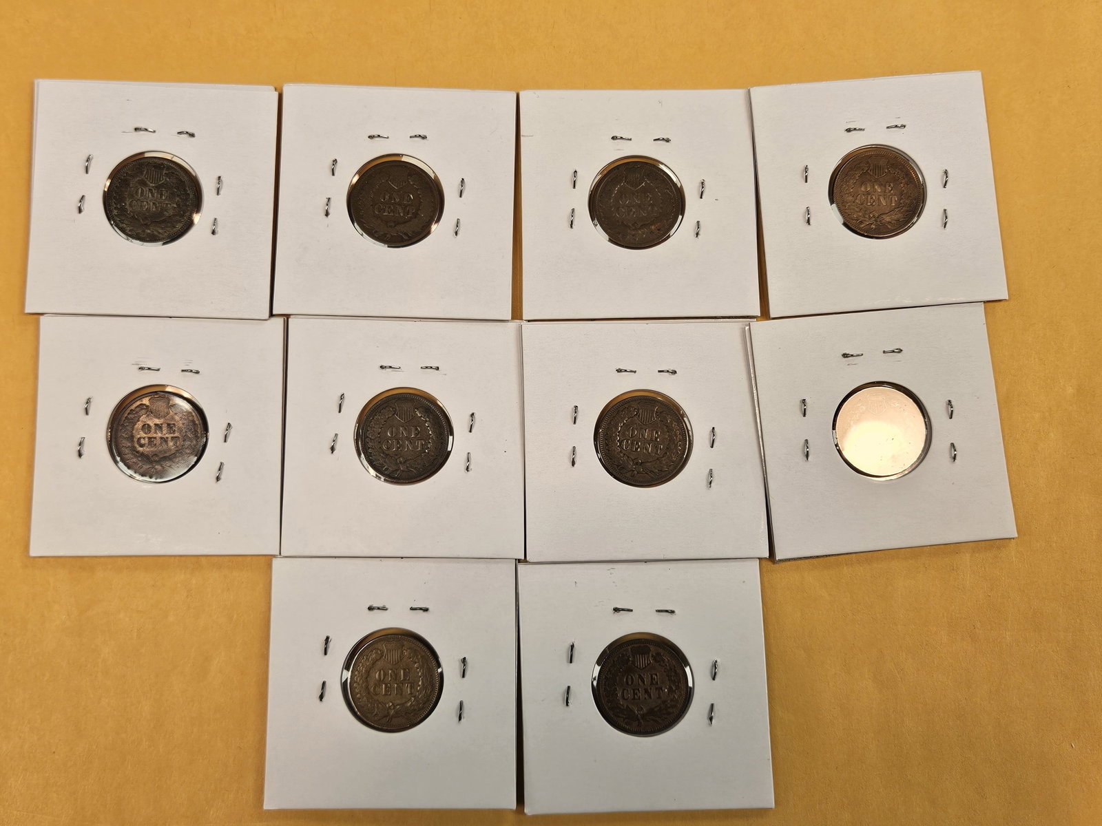 Ten more mixed Indian Cents - 3