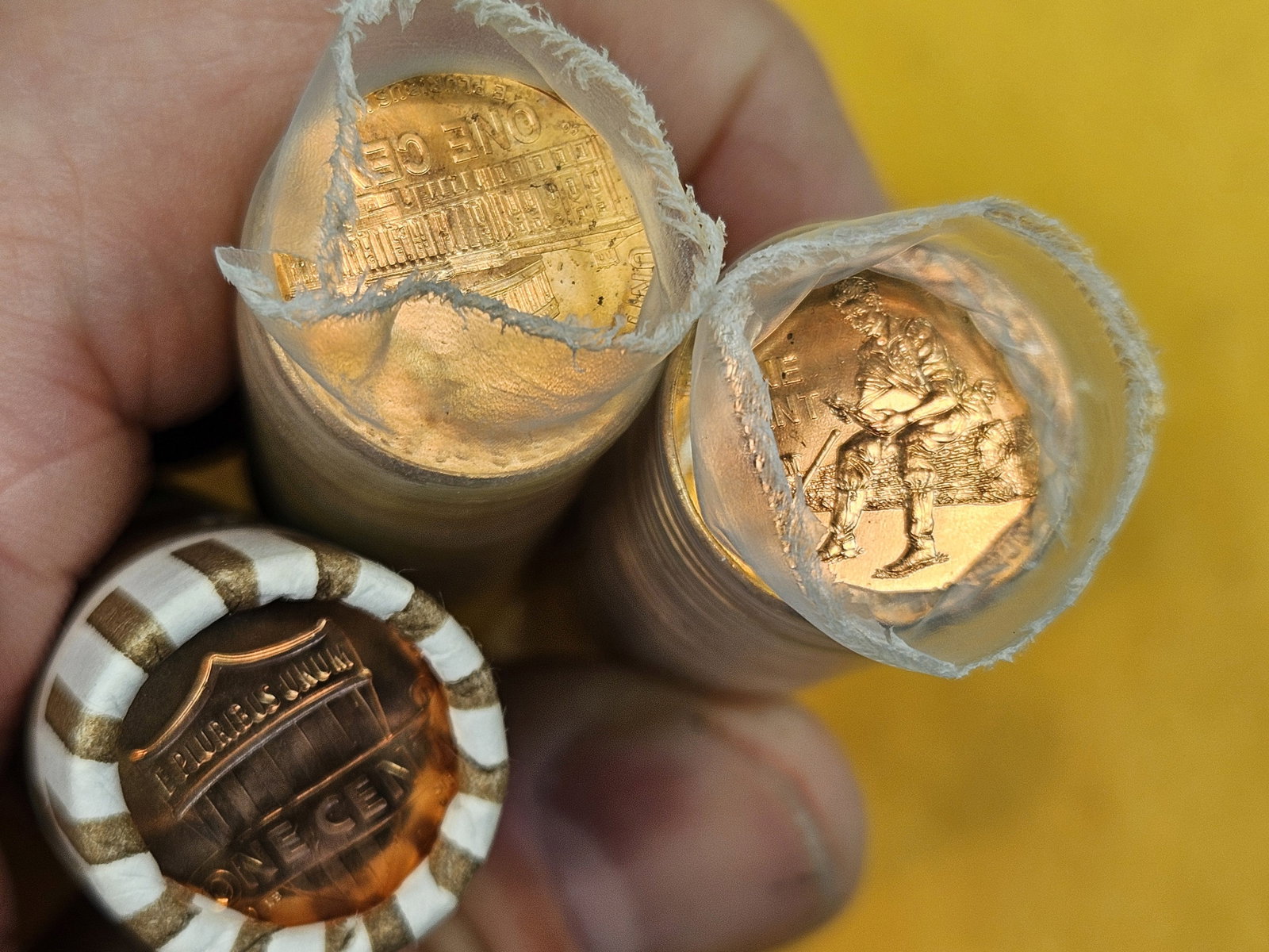 Three Bank and Mint-Wrapped Lincoln cents - 2