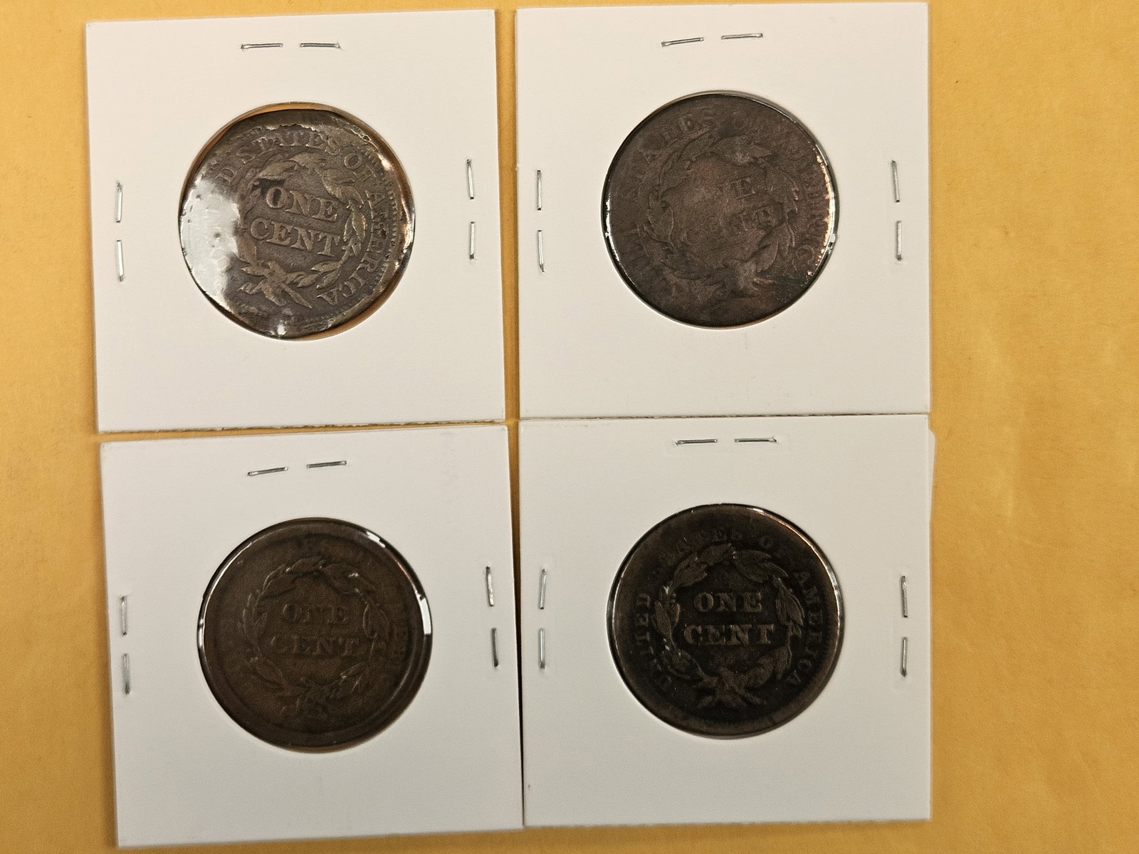 Four more mixed Large Cents - 3