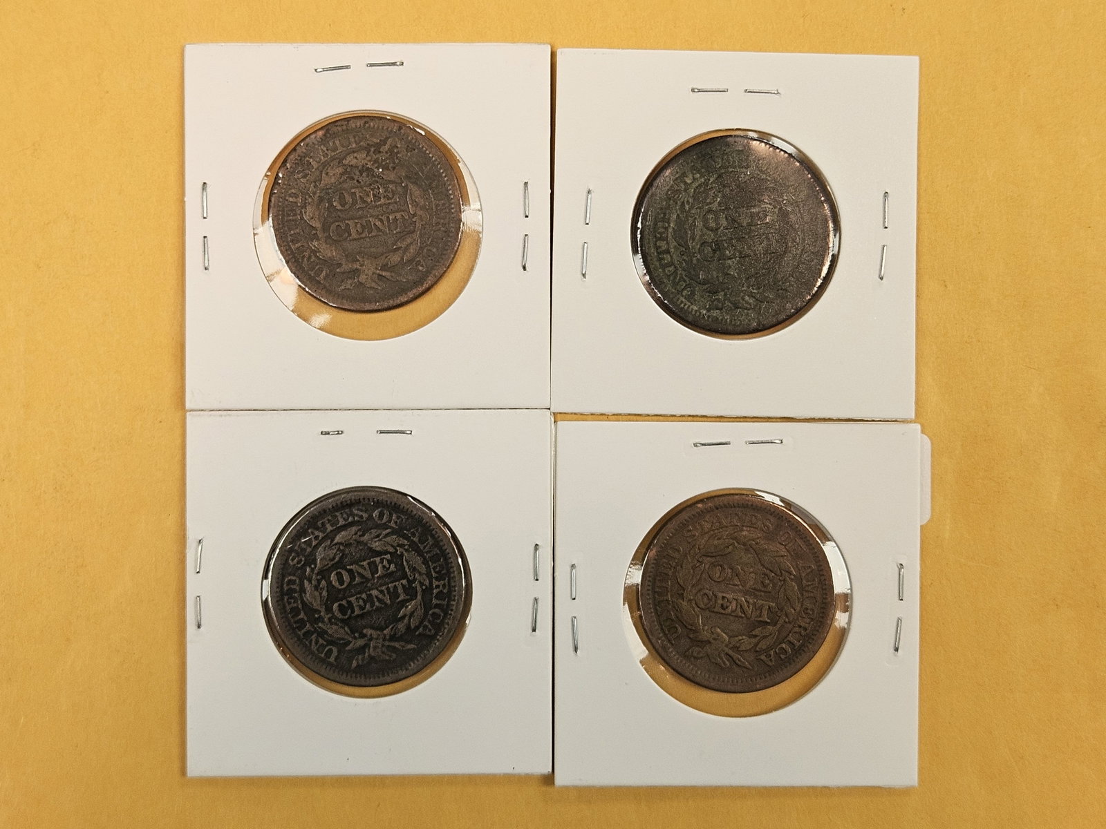 Four more mixed Large Cents - 3