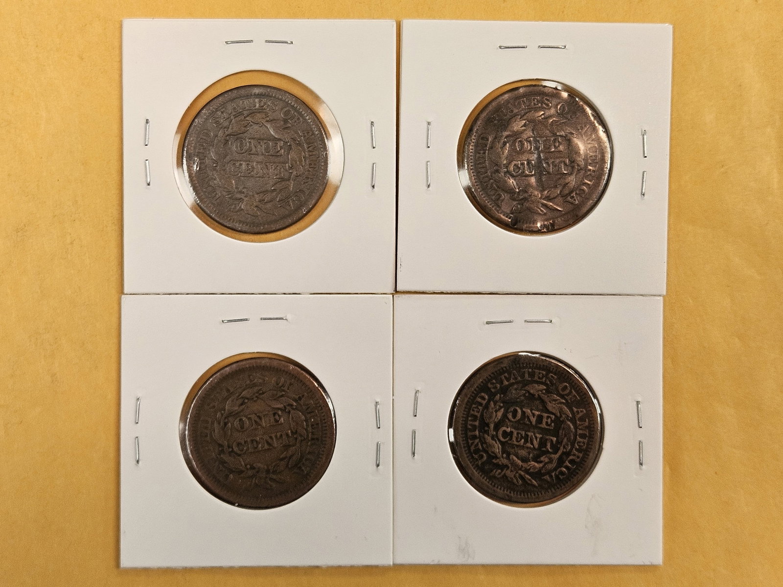 Four Braided Hair Large Cents - 3
