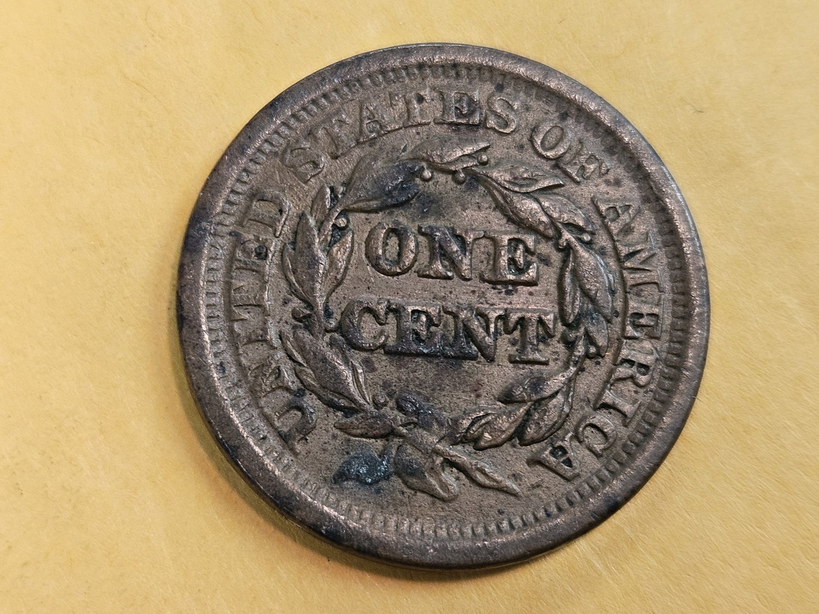 1851 Braided Hair Large Cent in Very Fine - 4