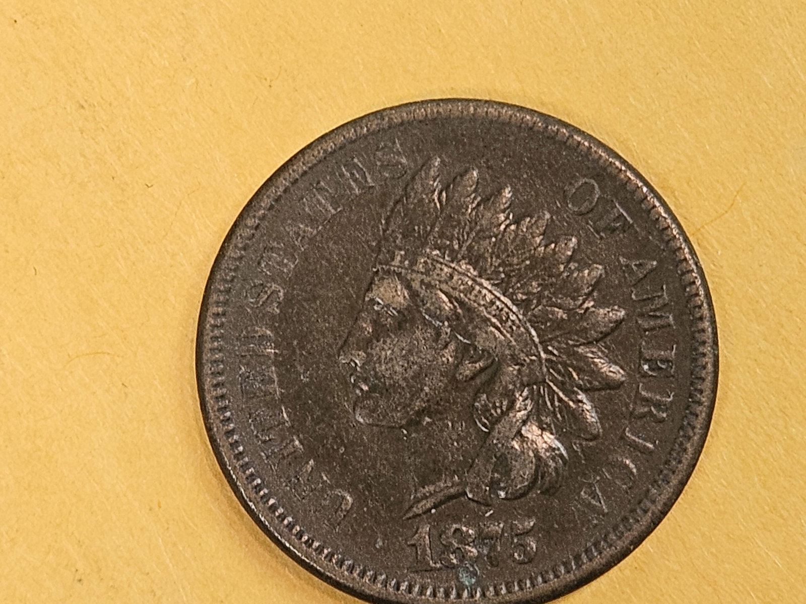 Better Date 1875 Indian Cent - 3