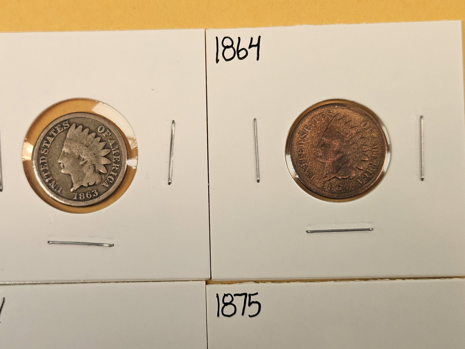 Six, mixed, Better date, Indian Cents - 3