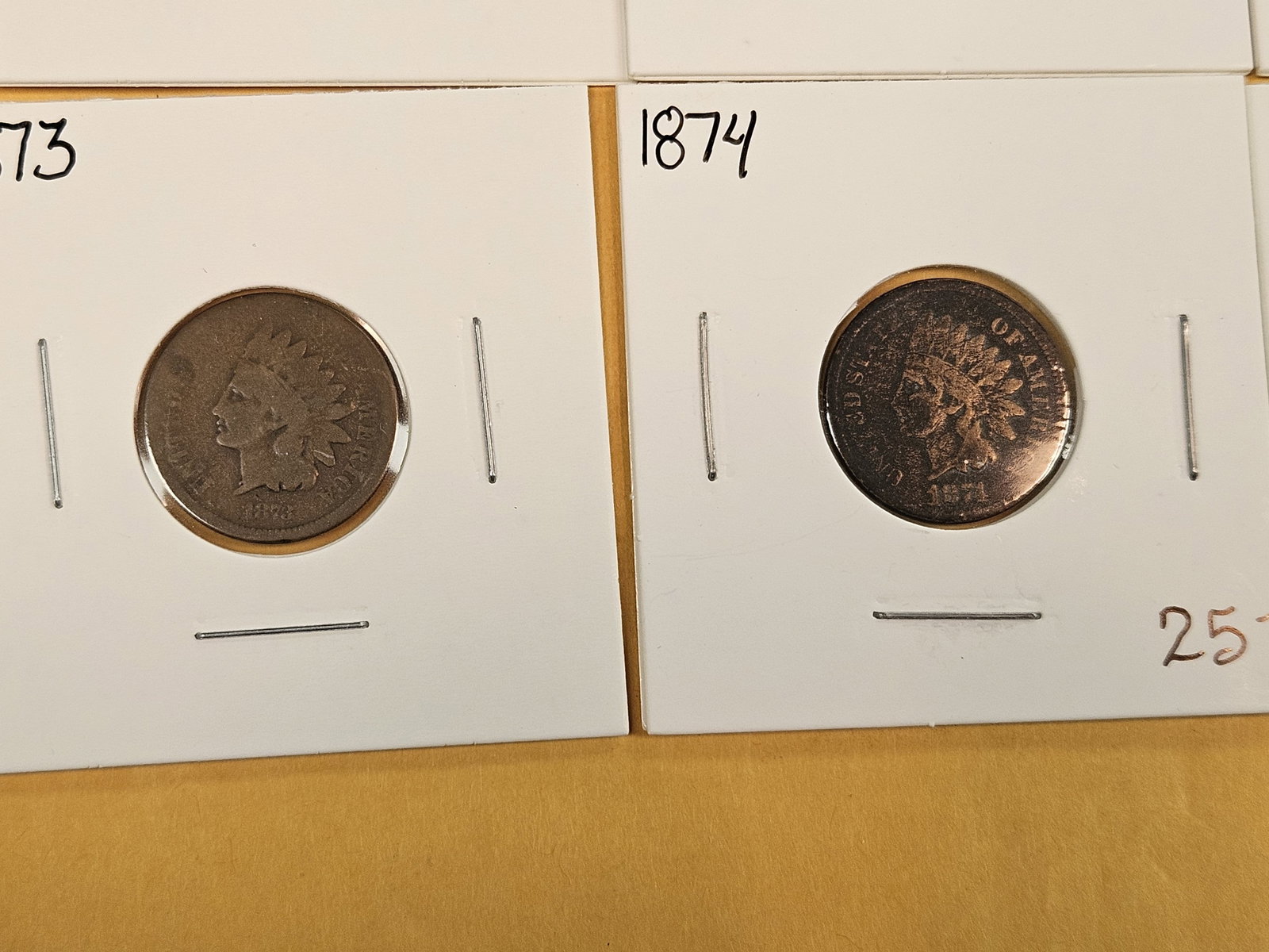 Six, mixed, Better date, Indian Cents - 4