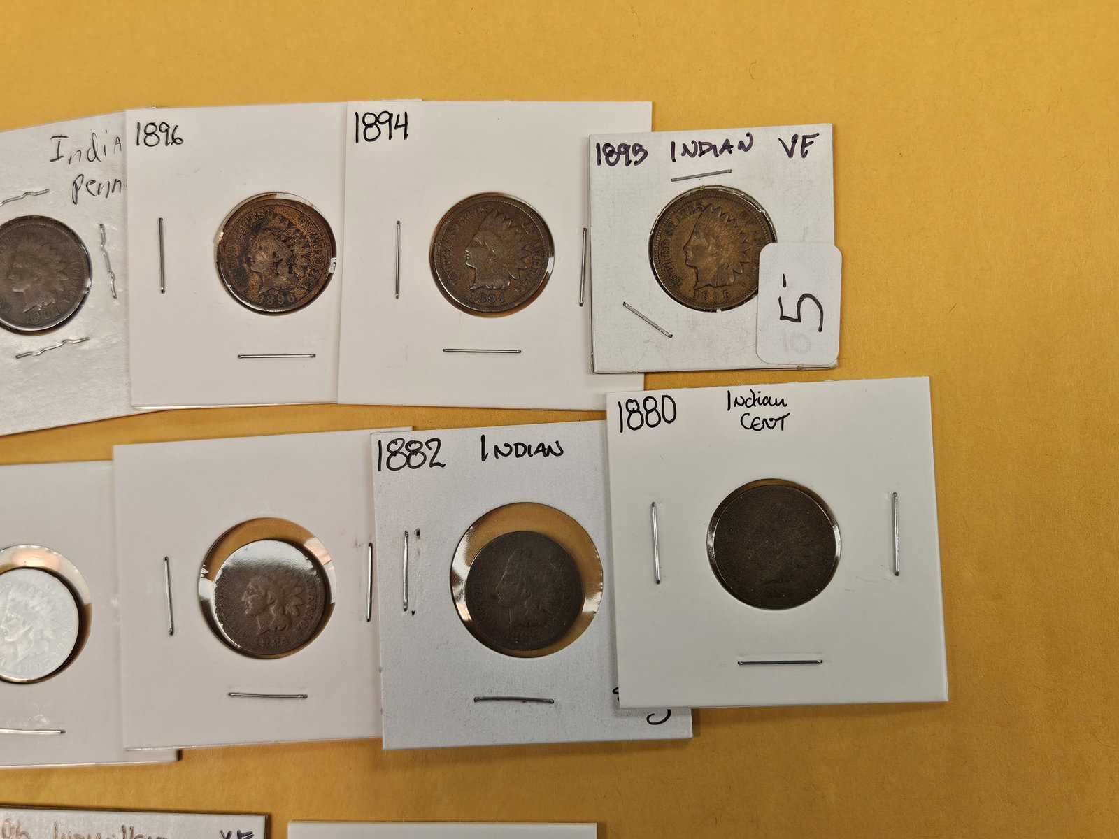 Sixteen mixed Indian Cents - 4