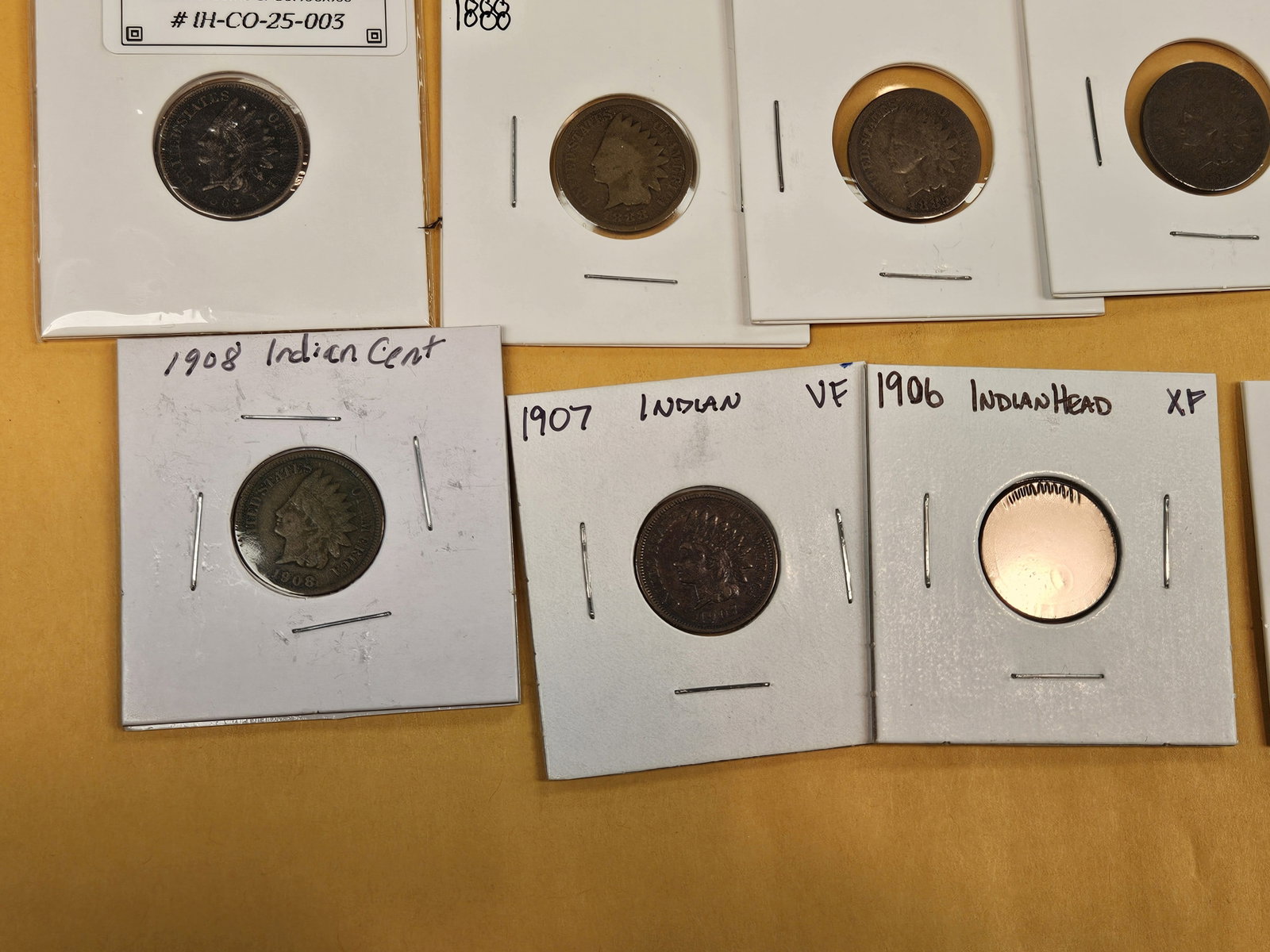 Sixteen mixed Indian Cents - 5