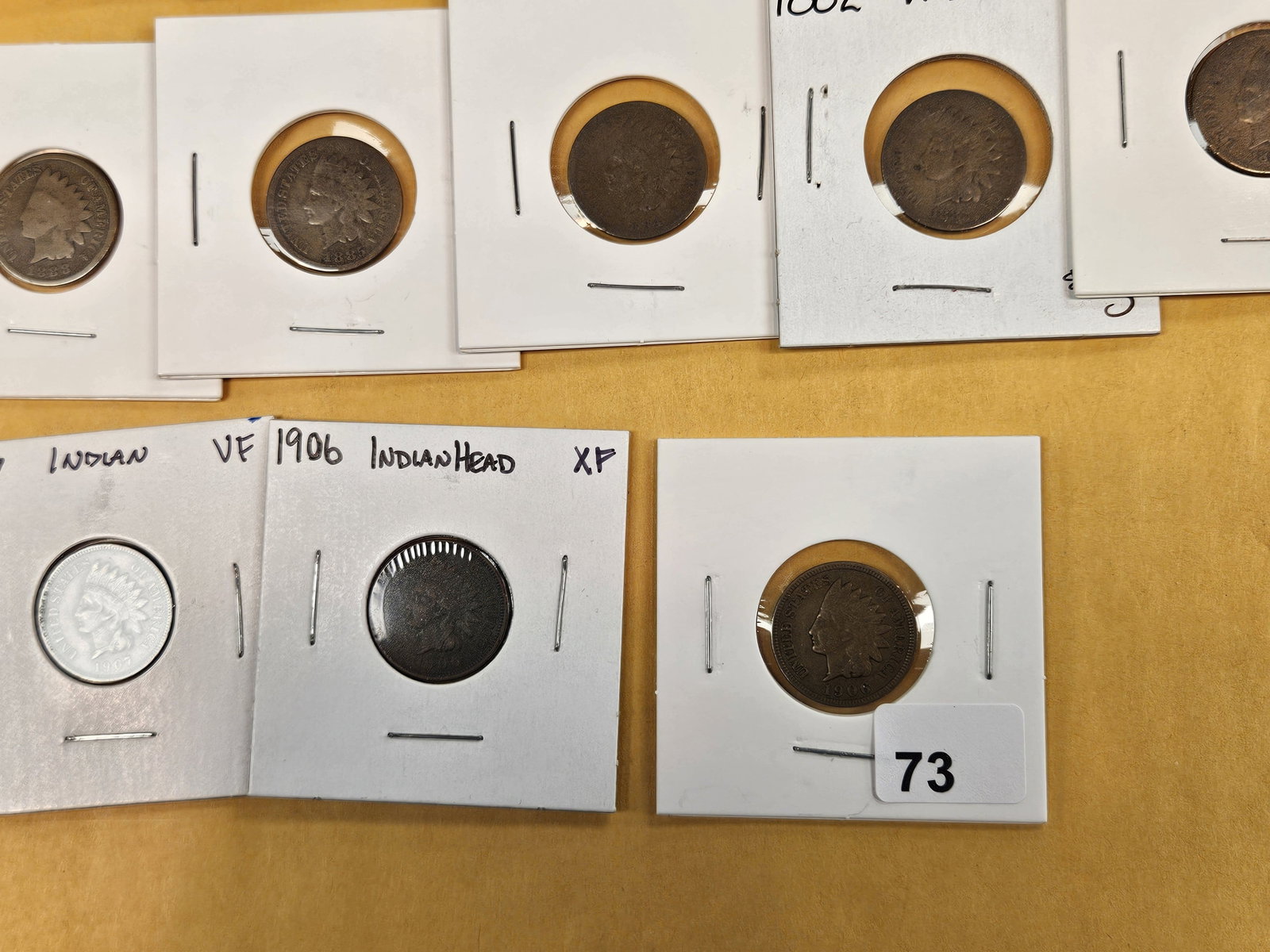Sixteen mixed Indian Cents - 6