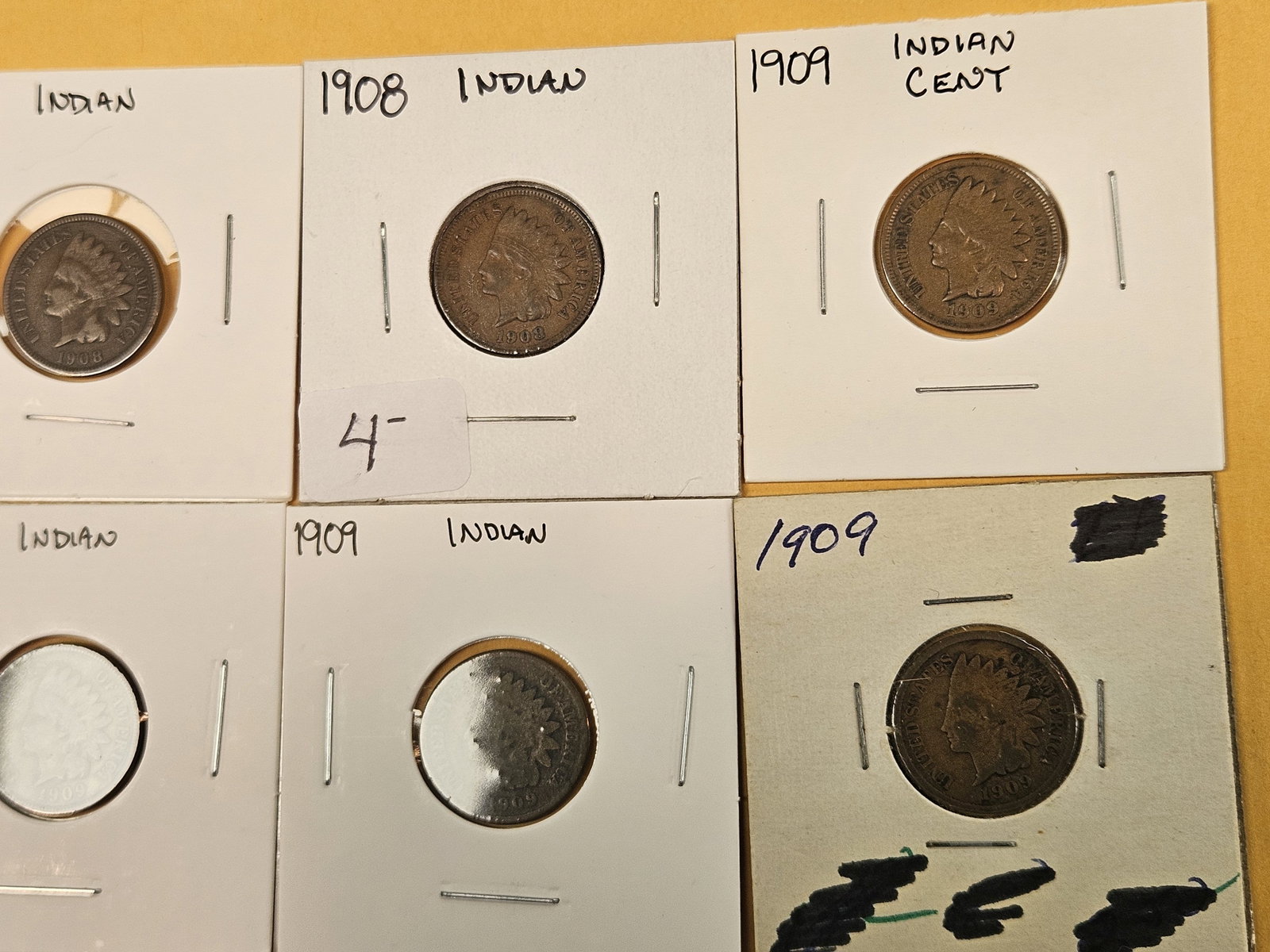 Sixteen later date mixed Indian Cents - 3