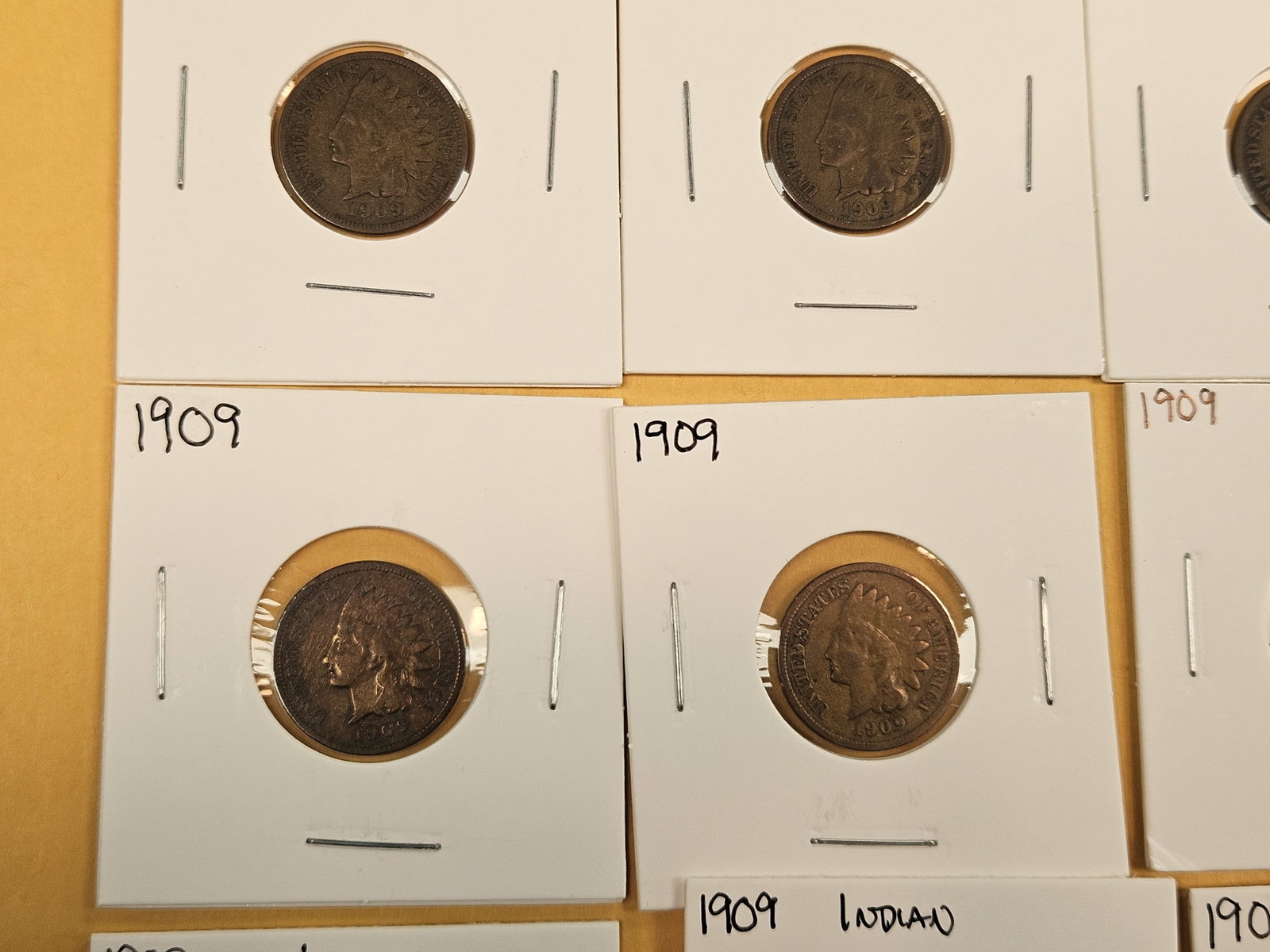 Sixteen later date mixed Indian Cents - 4