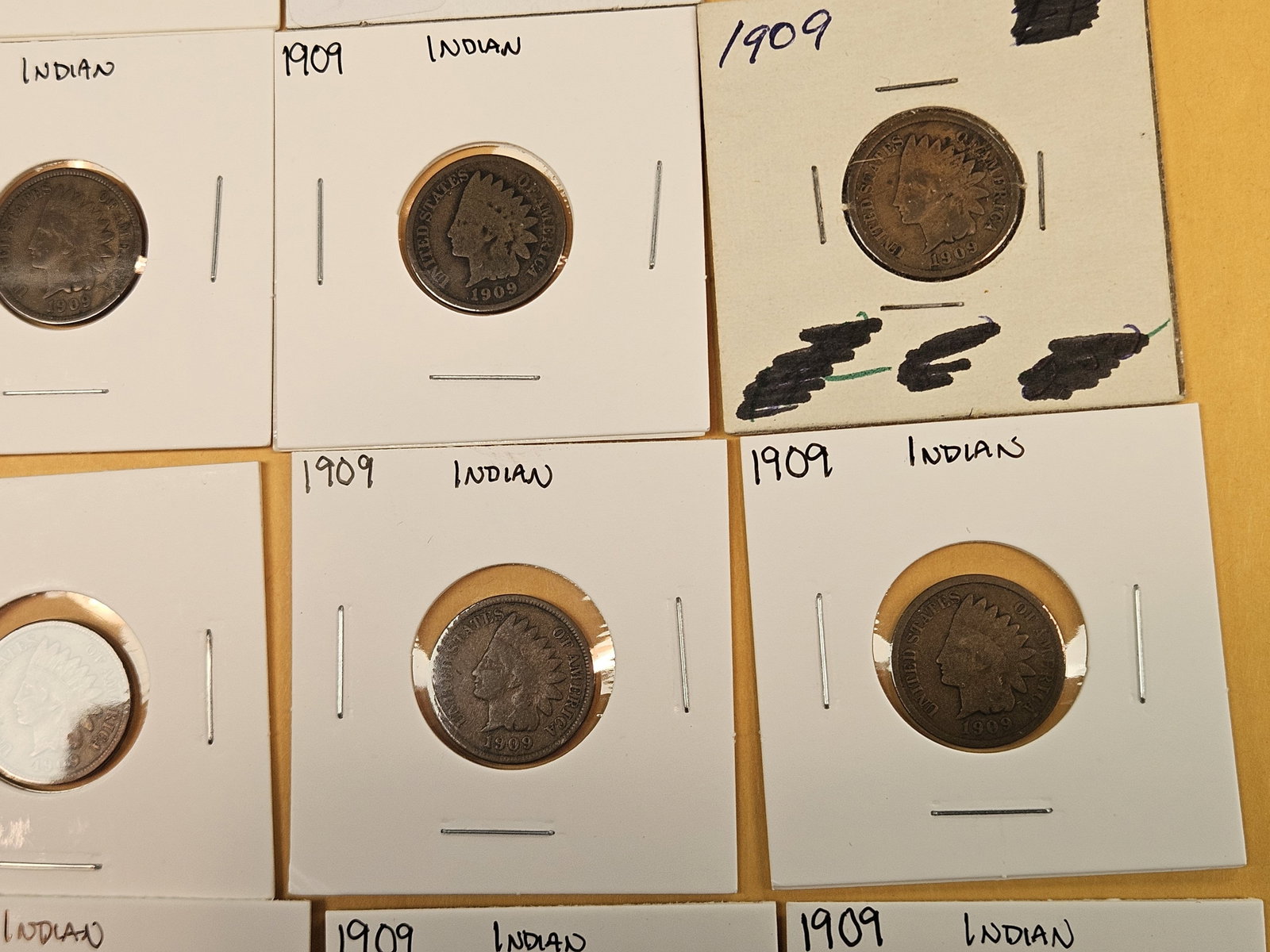 Sixteen later date mixed Indian Cents - 5