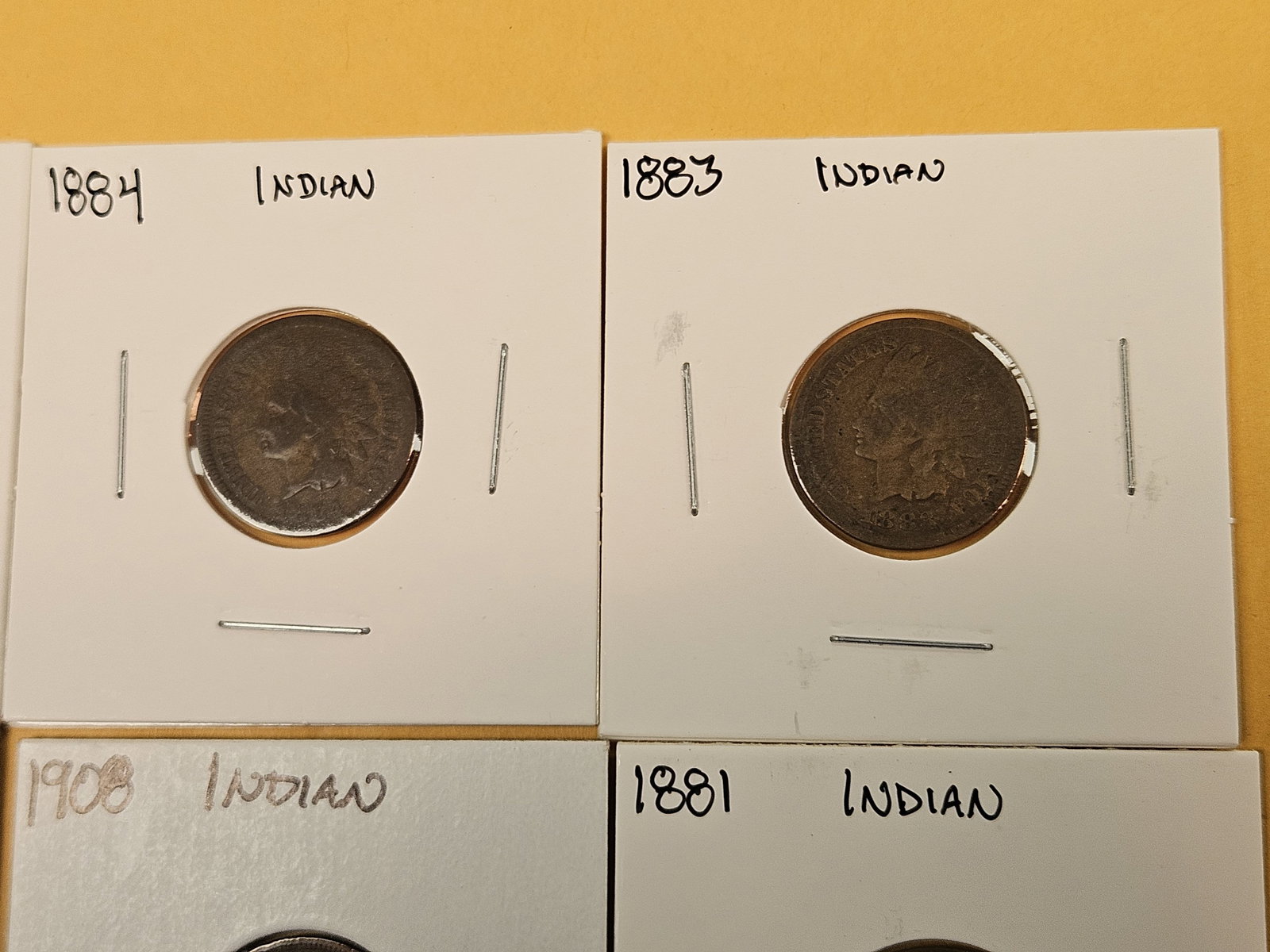 Eight mixed Indian cents - 3