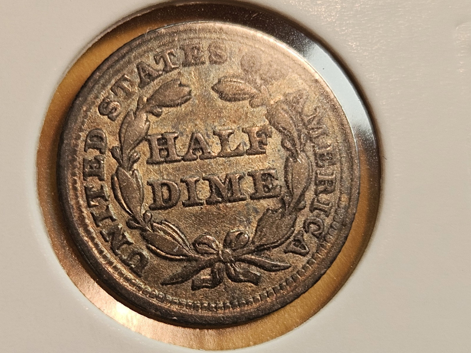 1857 Seated Liberty silver Half-Dime in Extra Fine - 2