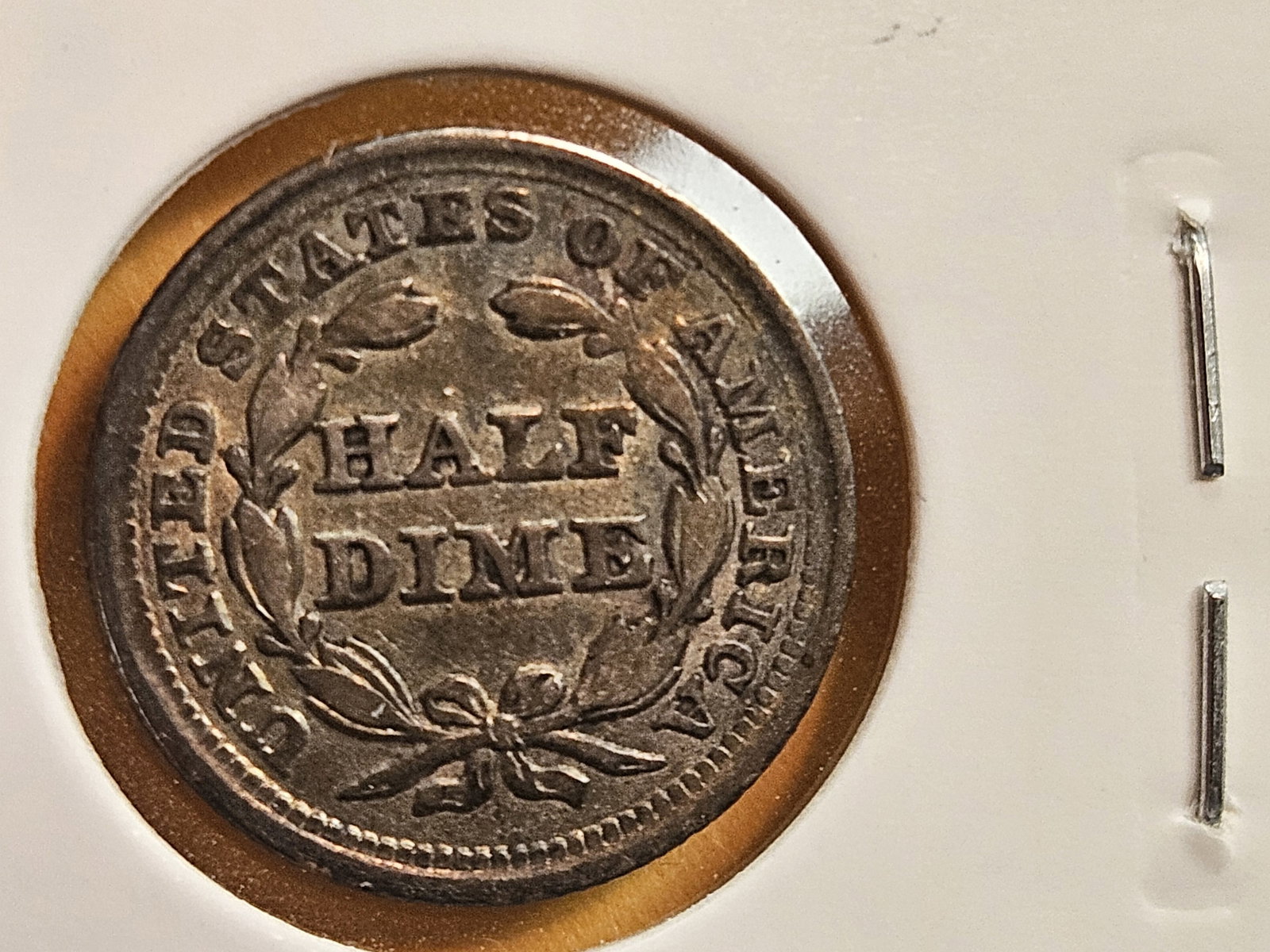 1857 Seated Liberty silver Half-Dime in Extra Fine - 3