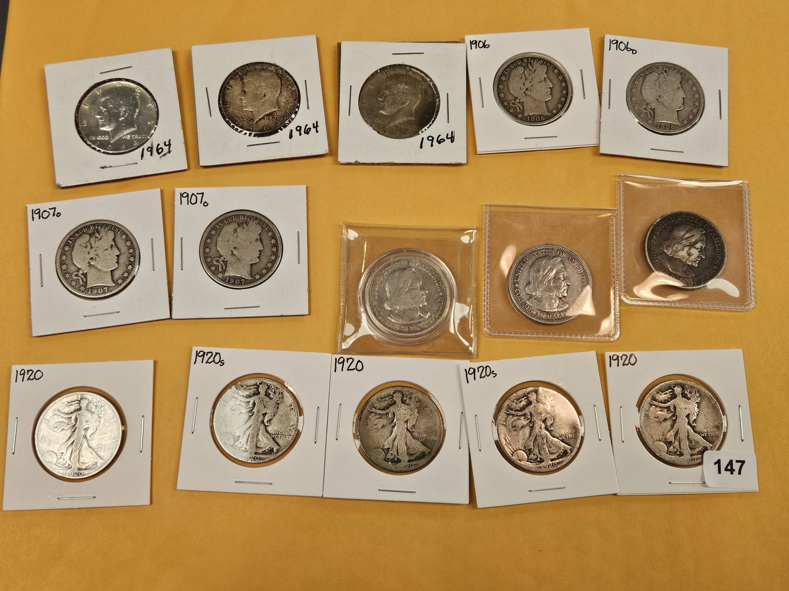 Fifteen mixed silver Half Dollars - 2