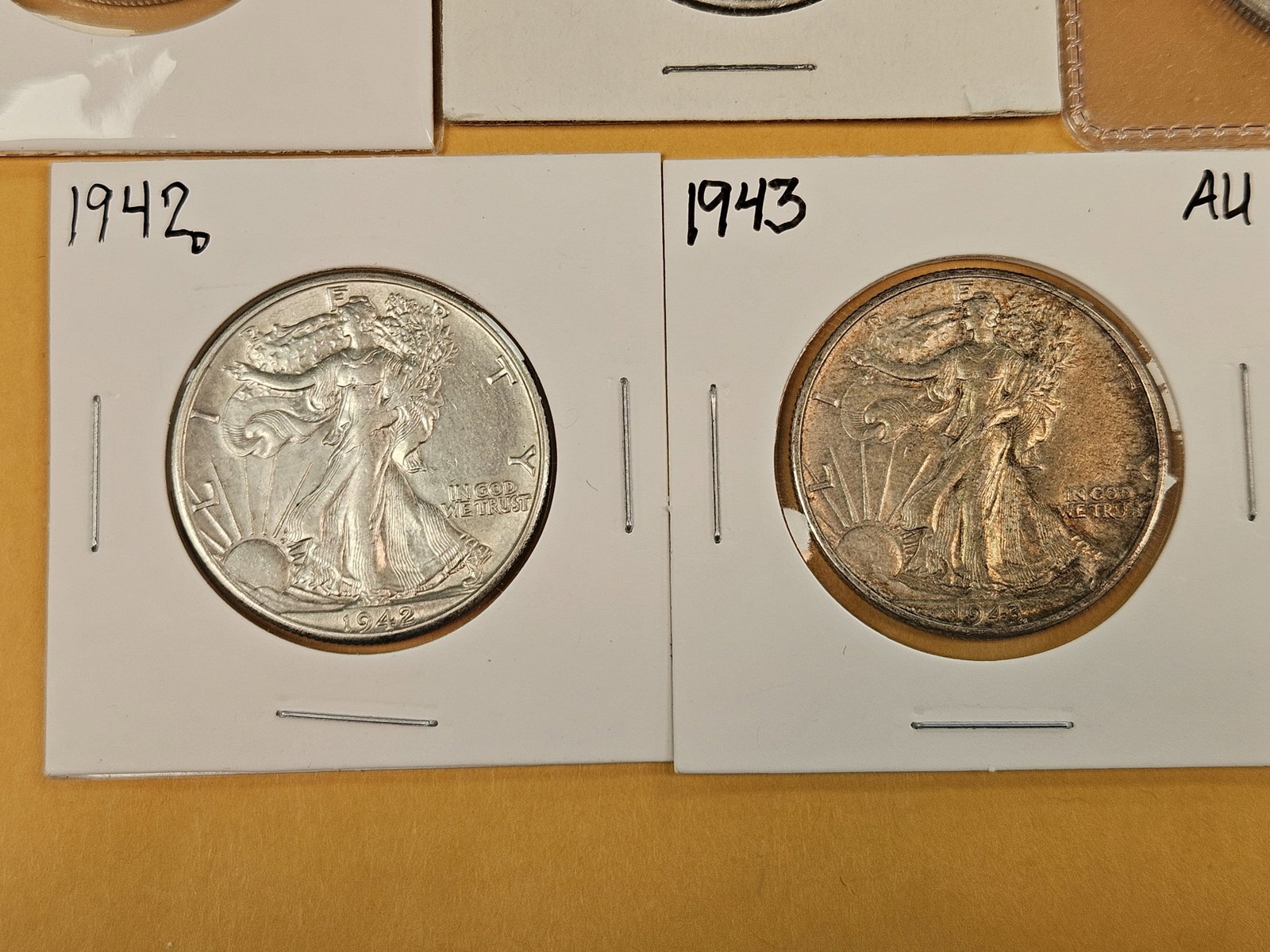 Five Walking Liberty Silver Half Dollars - 4