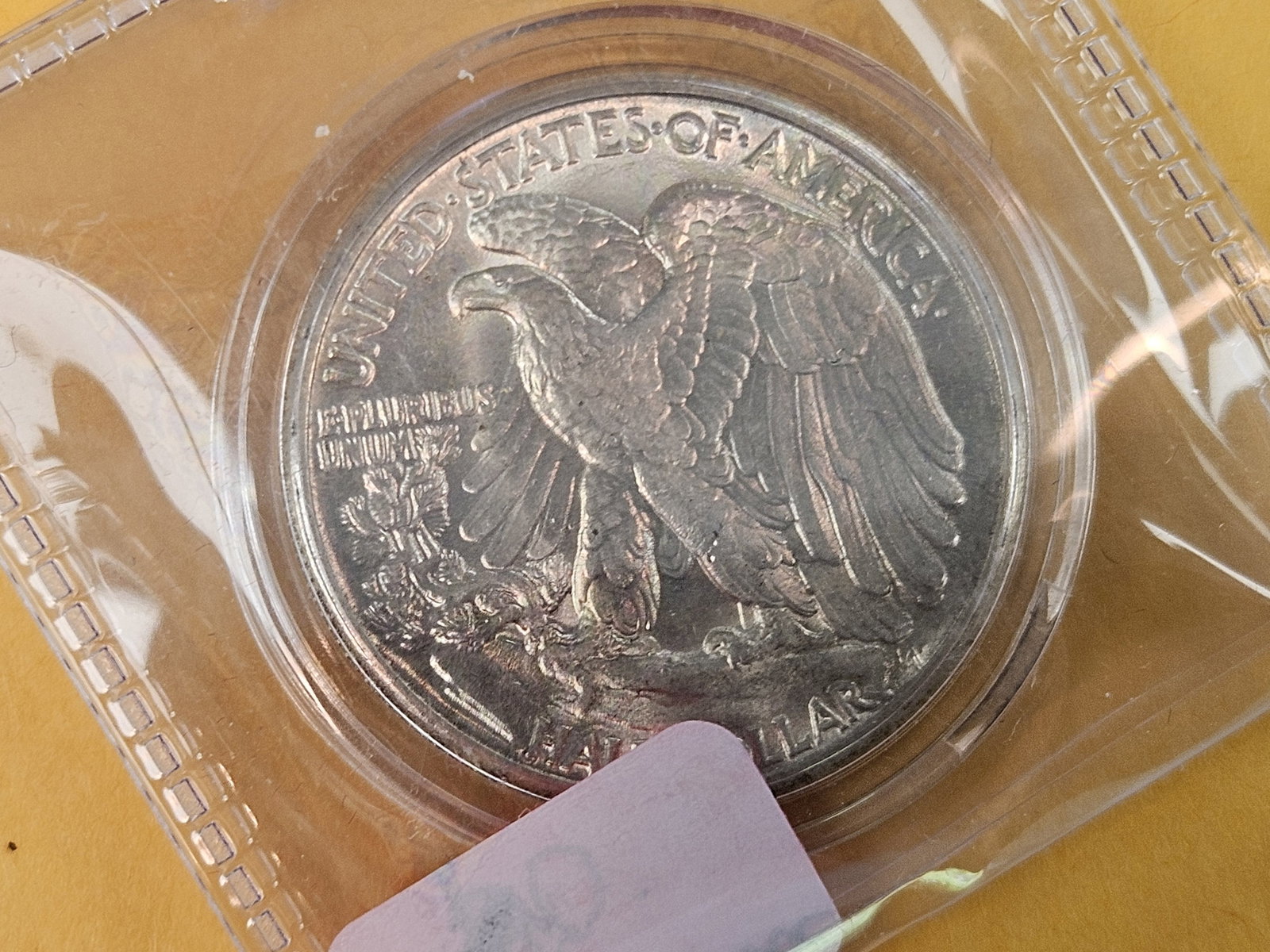 Four Bright About Uncirculated plus Walking Liberty silver Half Dollars - 3
