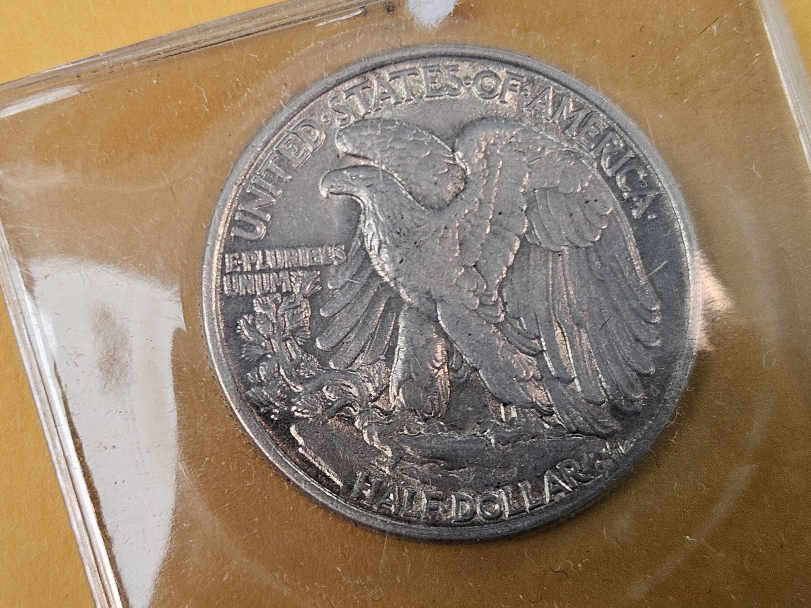 Four Bright About Uncirculated plus Walking Liberty silver Half Dollars - 7