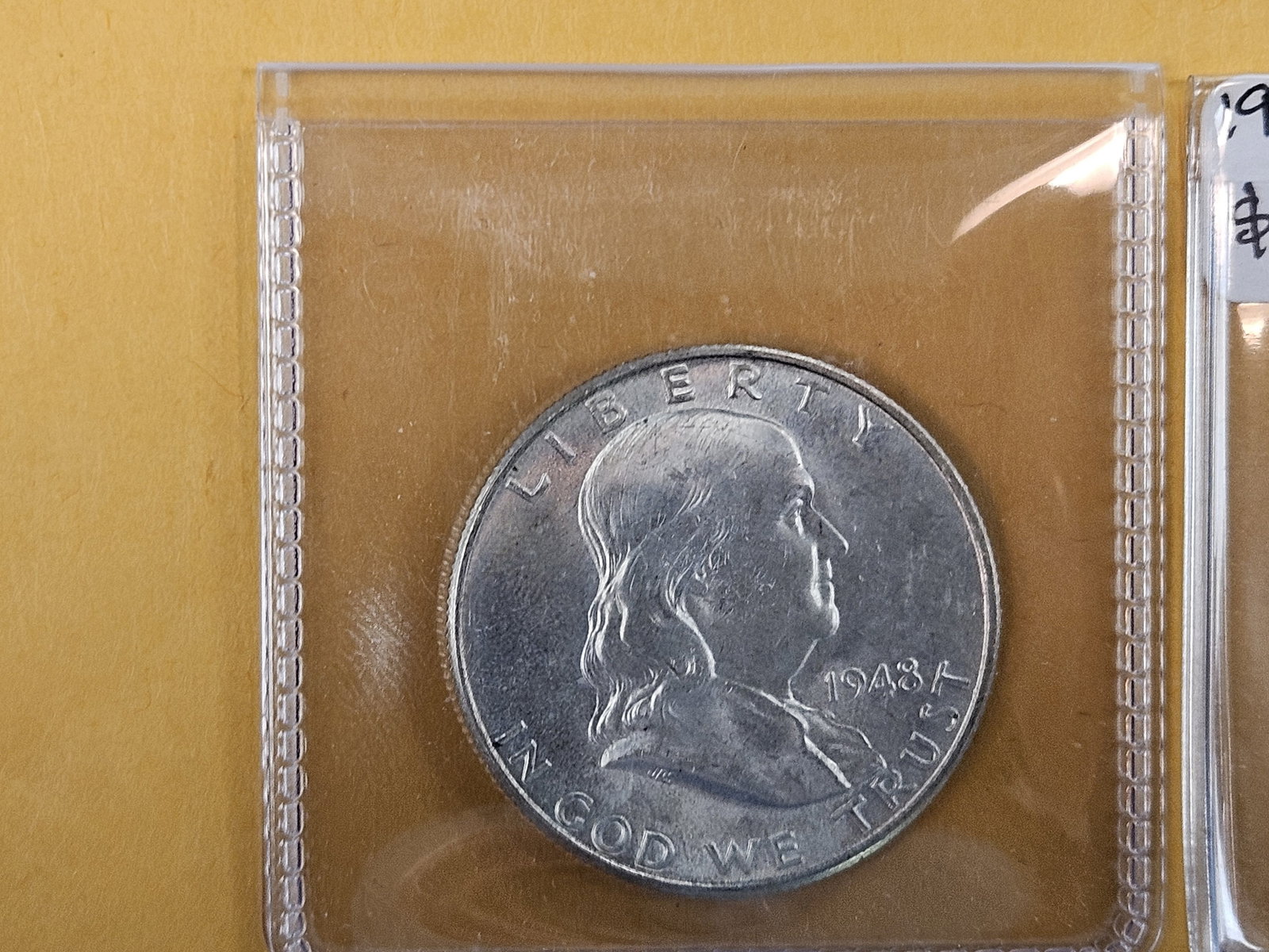 Three Brilliant AU-BU Franklin silver Half Dollars - 2