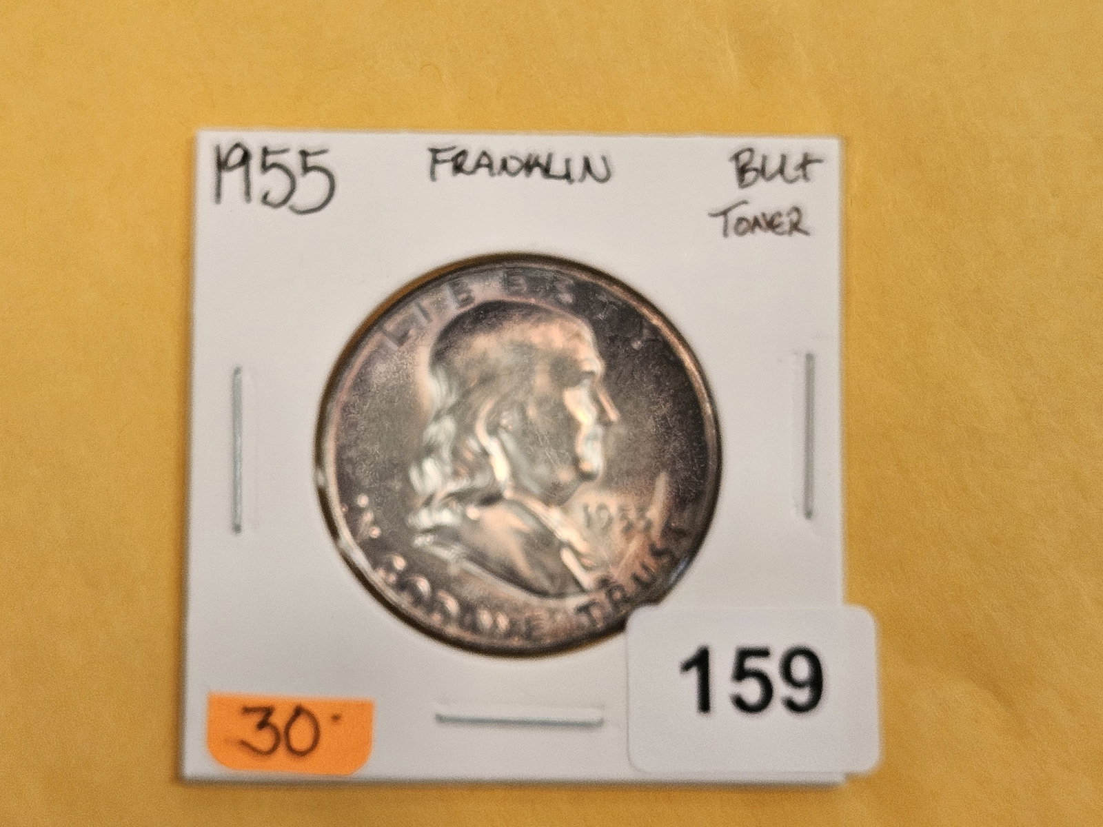 Brilliant Uncirculated 1955 Franklin Silver half Dollar FBL - 2