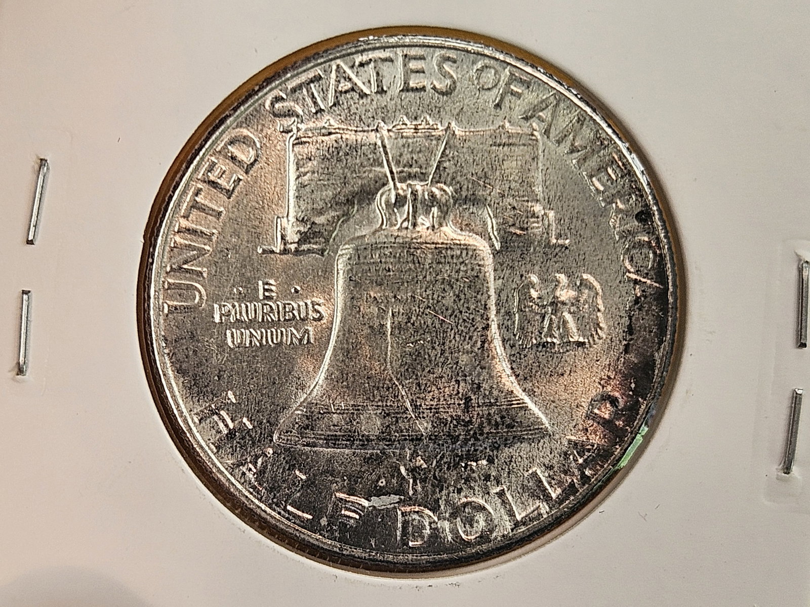 Brilliant Uncirculated 1955 Franklin Silver half Dollar FBL - 4