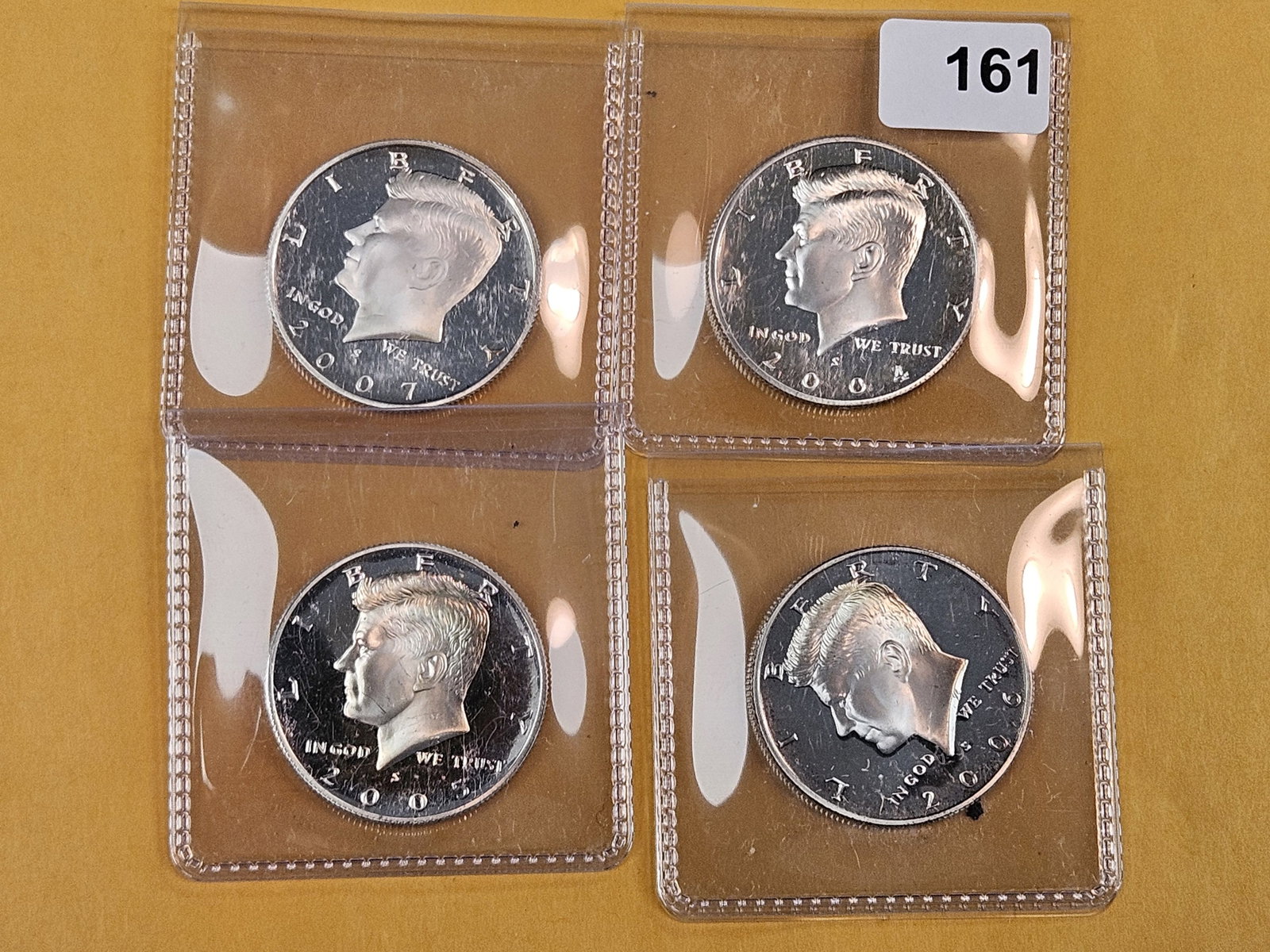 Four Proof Silver Kennedy Half Dollars - 2