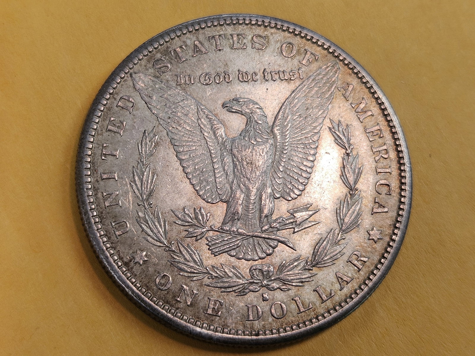 1887-S Morgan Dollar in About Uncirculated Plus - 3
